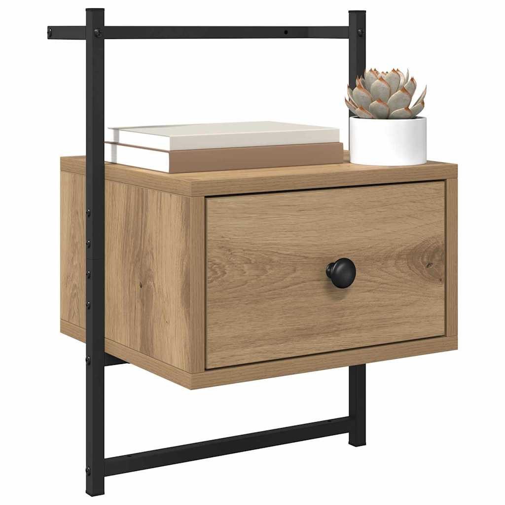 vidaXL Nachttisch Nachttisch Artisan-Eiche 35 x 30 x 51 cm Holzwerkstoff (1-St)