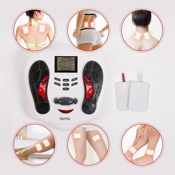 Novzep Fußmassagegerät Vollautomatisches Infrarot-Physiotherapie,Meridian-Bagger Massagegerät