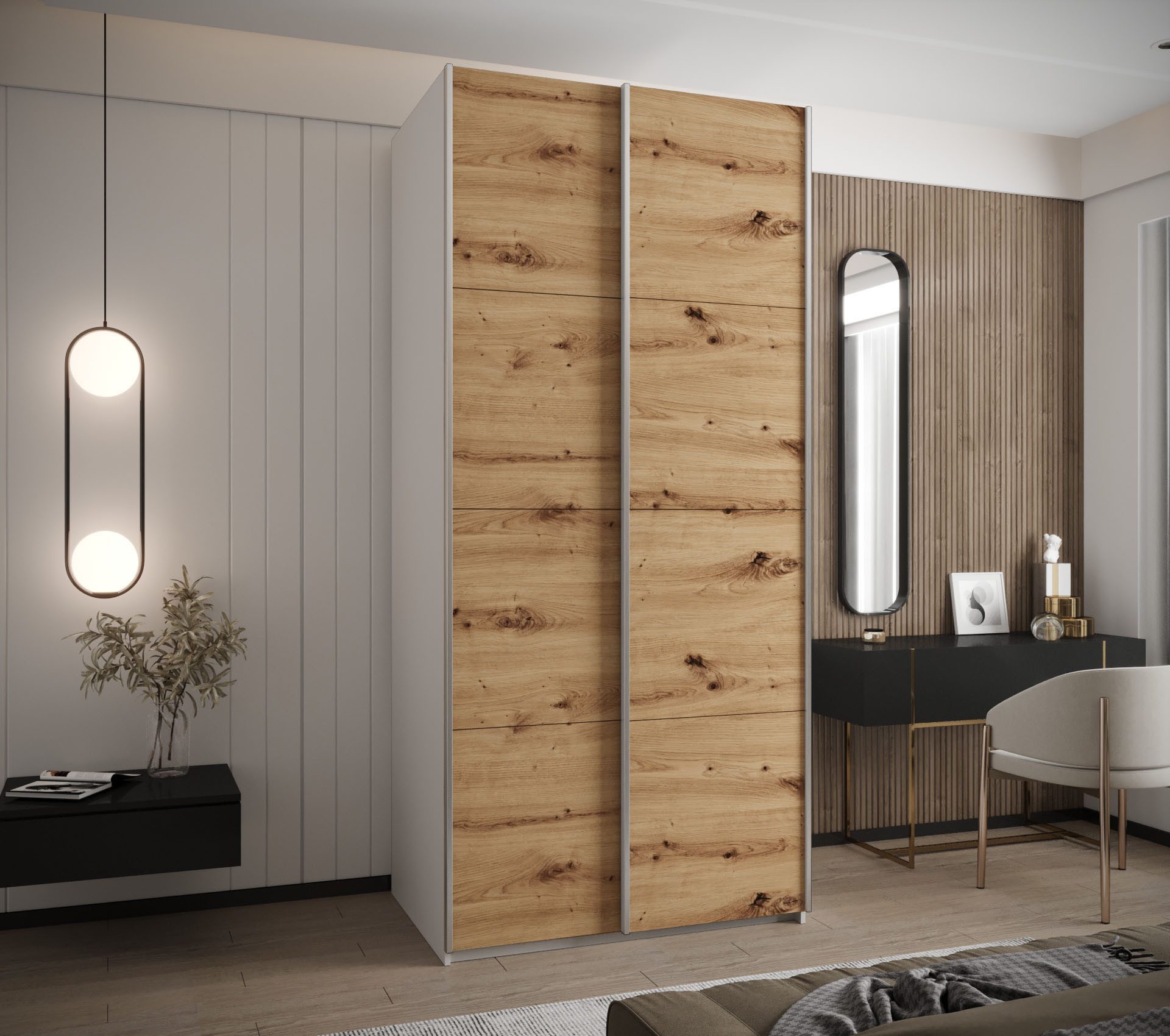 ABIKS MÖBEL Schwebetürenschrank LUX 1 hoher günstig online kaufen