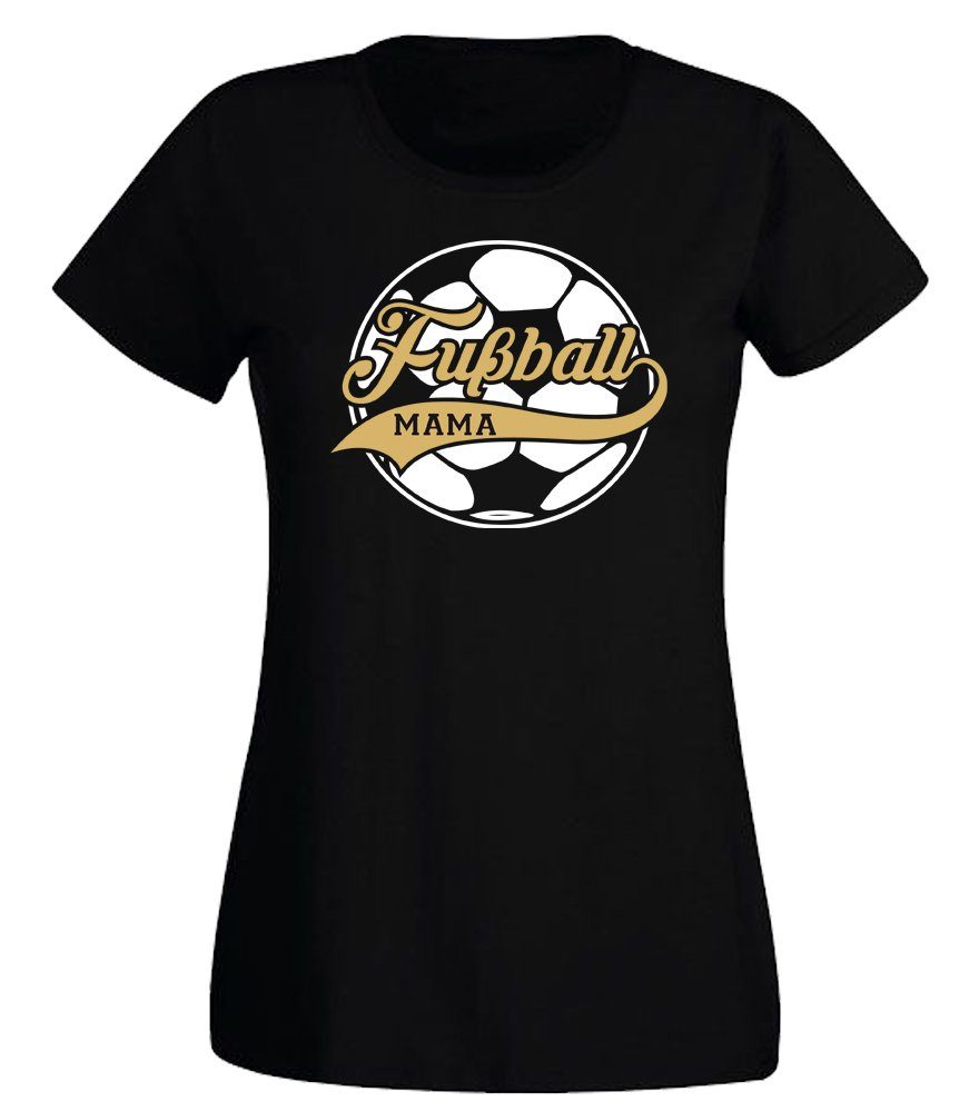 G-graphics T-Shirt Fußball Mama Slim-fit- Damen T-Shirt mit einem Print für die echte Fußballmama