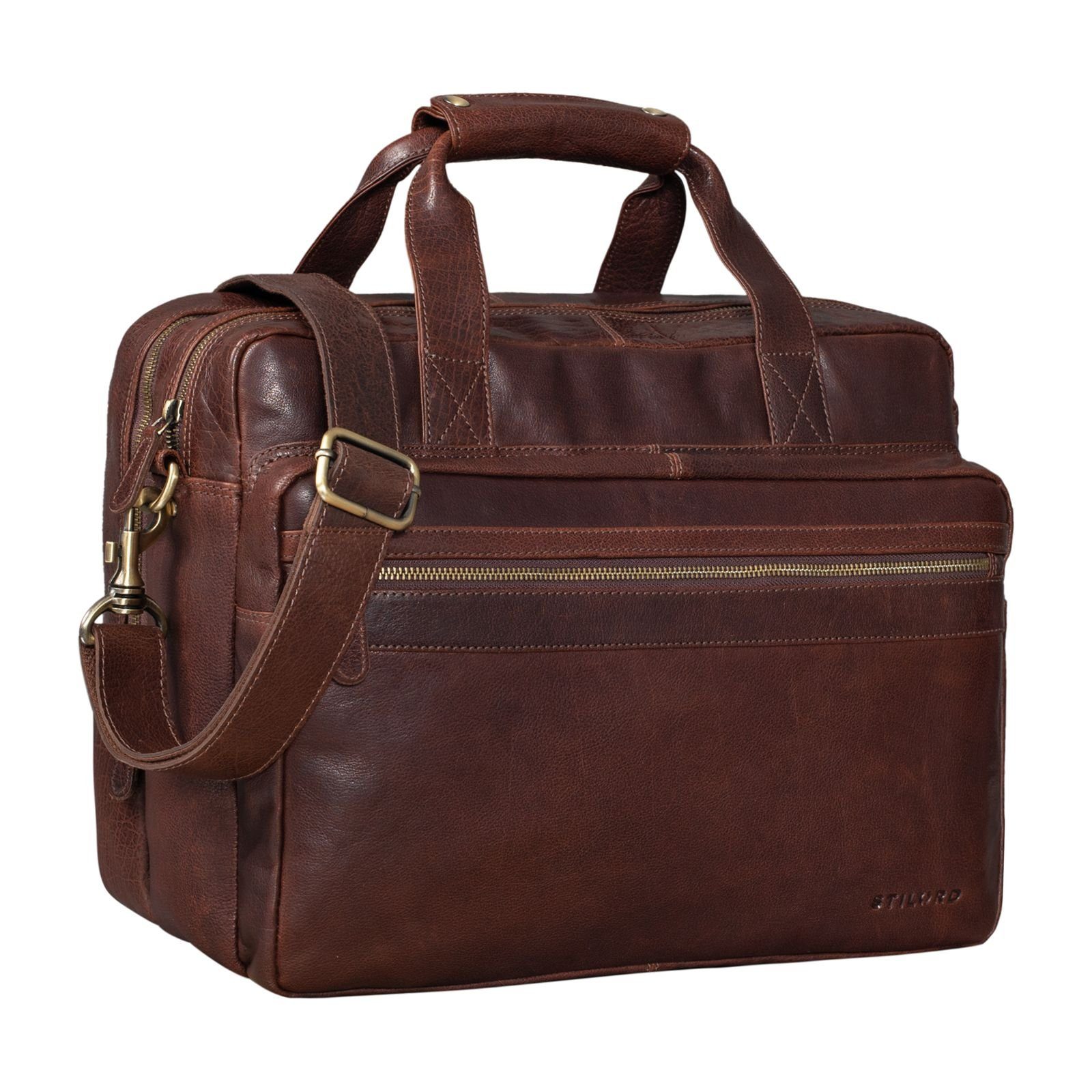 Aktentasche "Adventure" Lehrertasche Leder groß