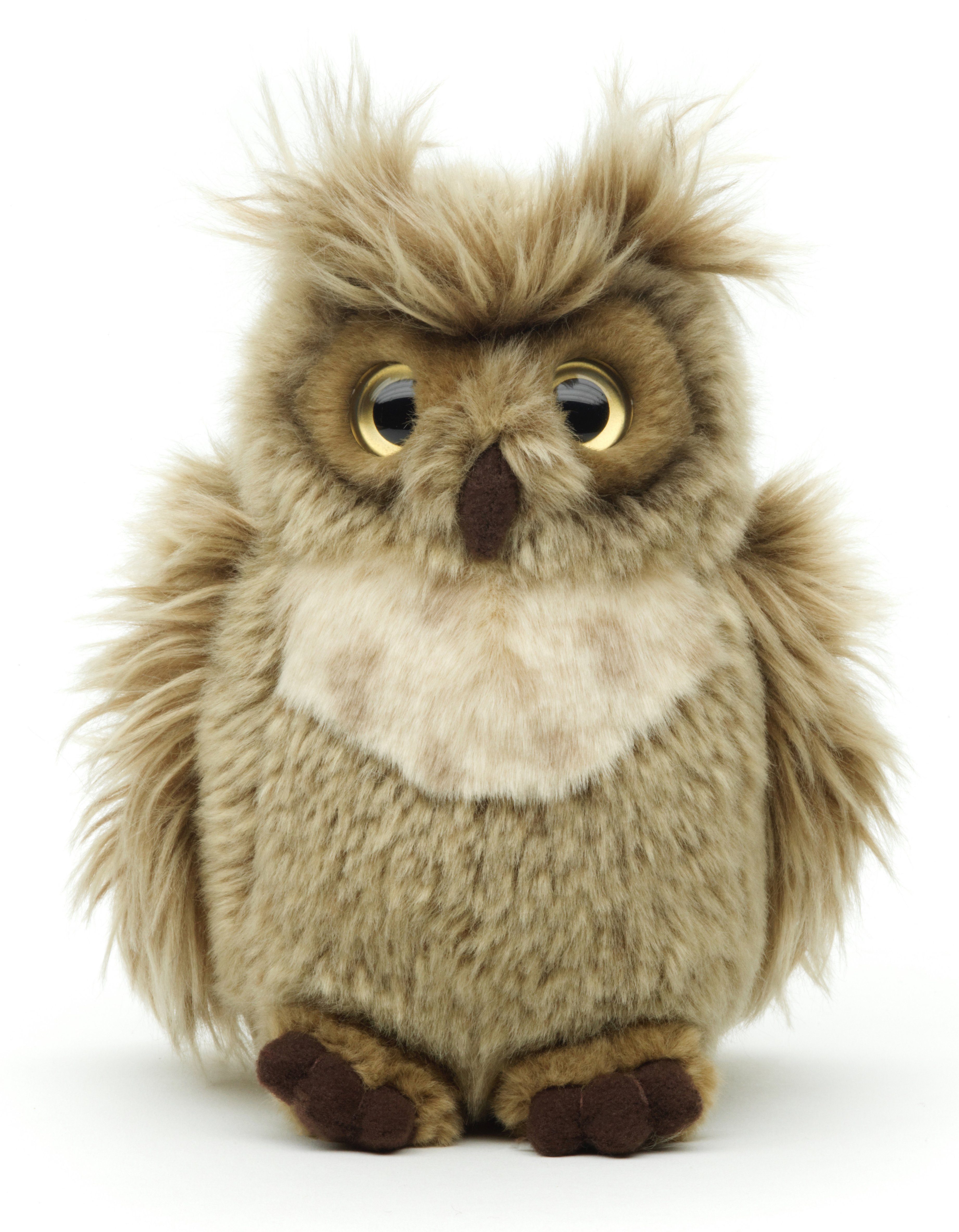 Uni-Toys Kuscheltier »Virginia-Uhu, "Horneule" - 18 / 24 cm - Plüsch-Vogel, Eule, Plüschtier«, zu 100 % recyceltes Füllmaterial