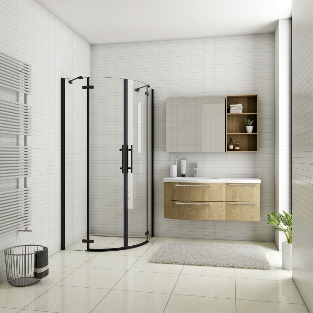 Duschparadies Runddusche 80*80*195 cm/90*90*195cm 8 mm günstig online kaufen