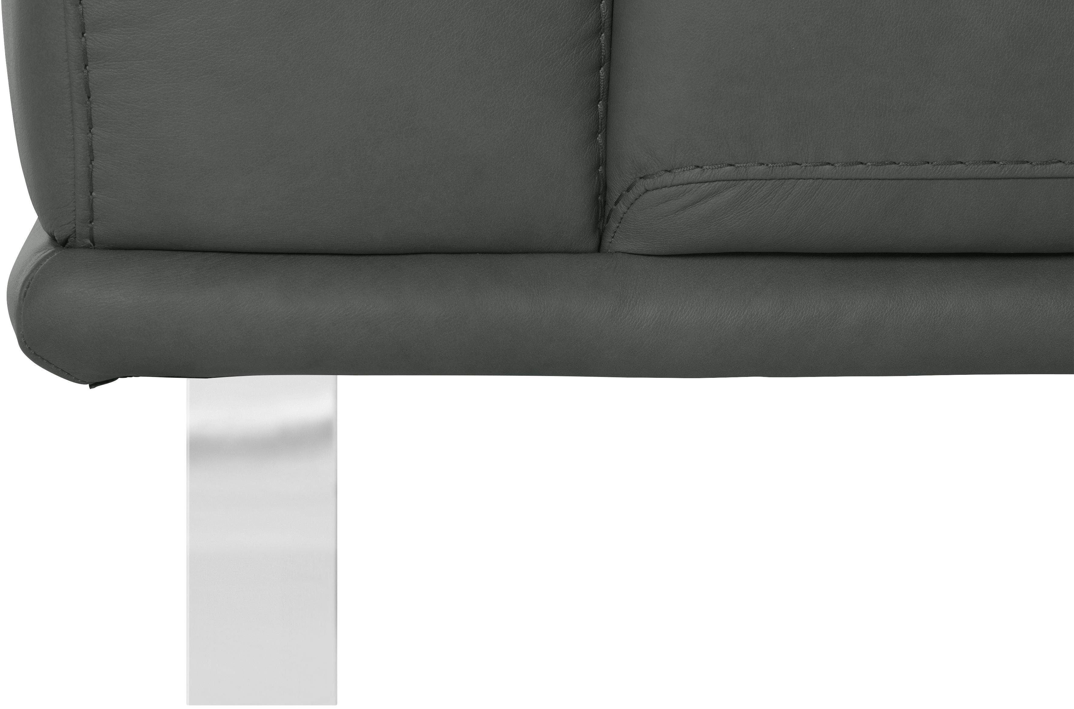 montanaa, in Metallkufen mit 2,5-Sitzer glänzend, W.SCHILLIG Breite 232 cm Chrom