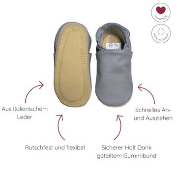 HOBEA-Germany Kitaschuhe nougat 22/23 (1½ - 2 Jahre) Kautschuksohle Lauflernschuh