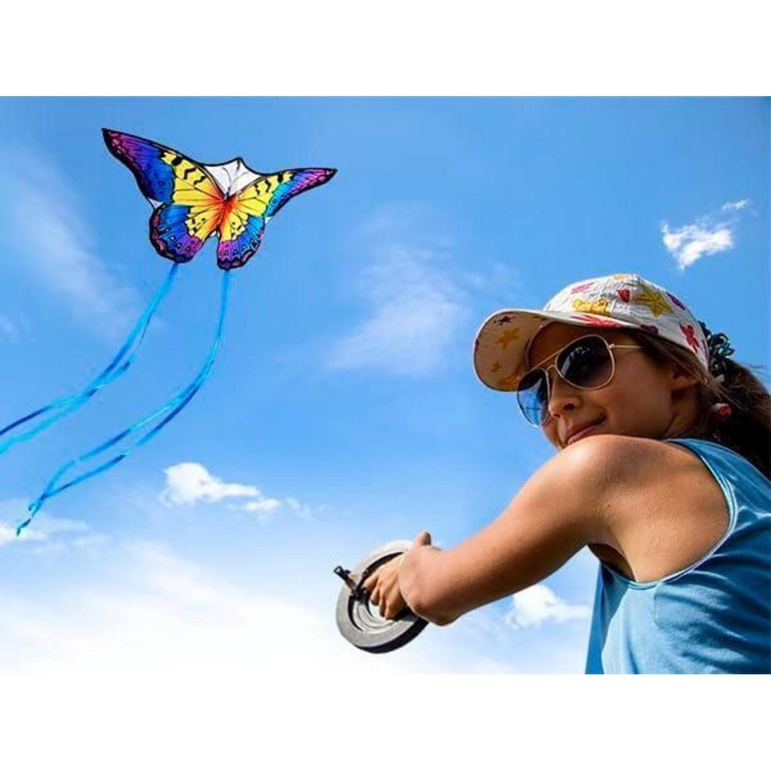 LuxusKollektion Flug-Drache Schmetterling Drachen flugdrachen Kinder Erwachsene 120x95cm