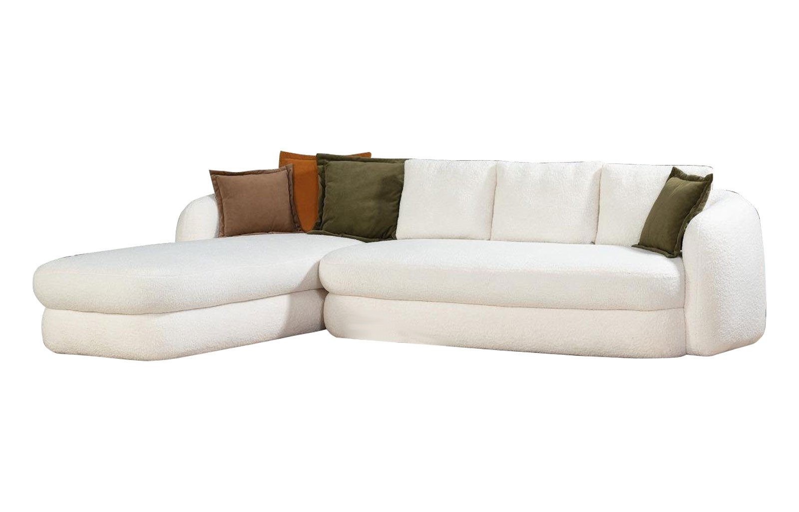 JVmoebel Ecksofa, Design Ecksofa L form Couch Polster Textil Luxus Wohnzimm günstig online kaufen