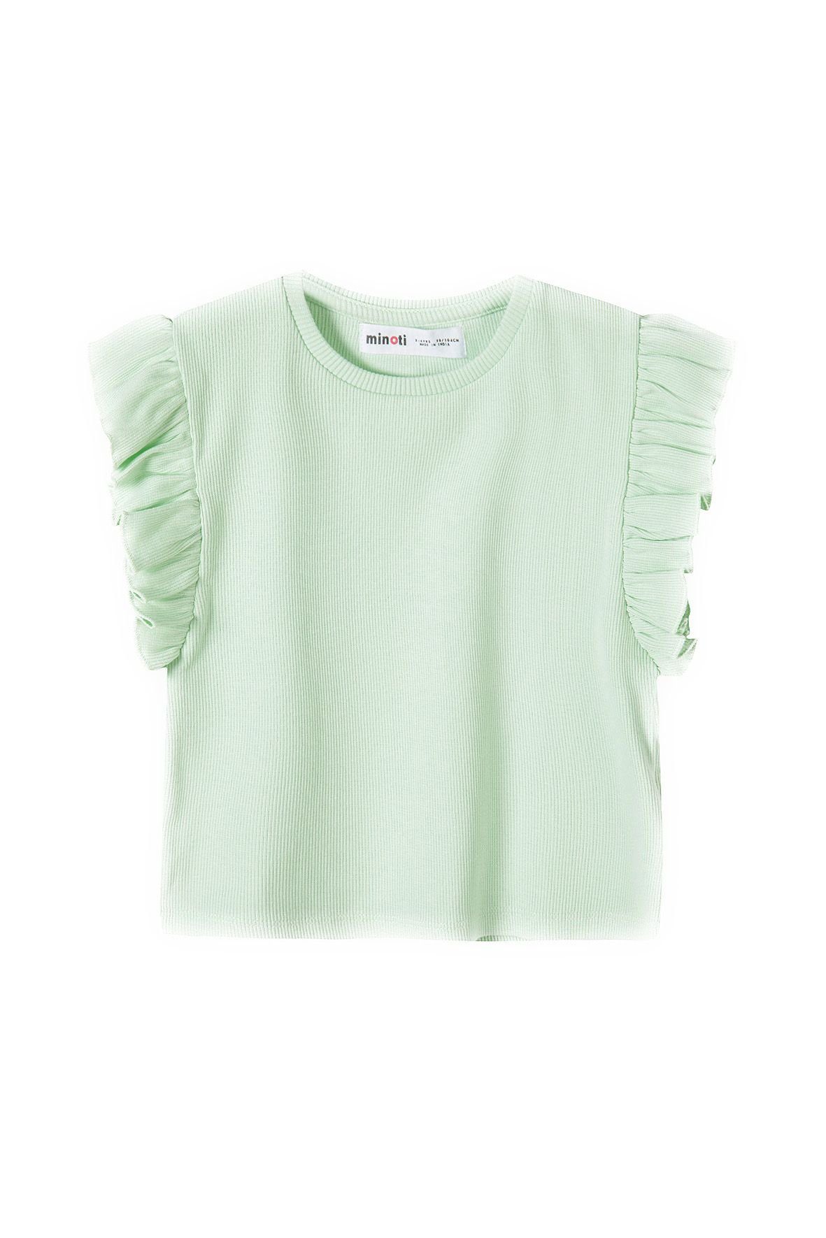 MINOTI T-Shirt Rippshirt (12m-14y) Mintgrün