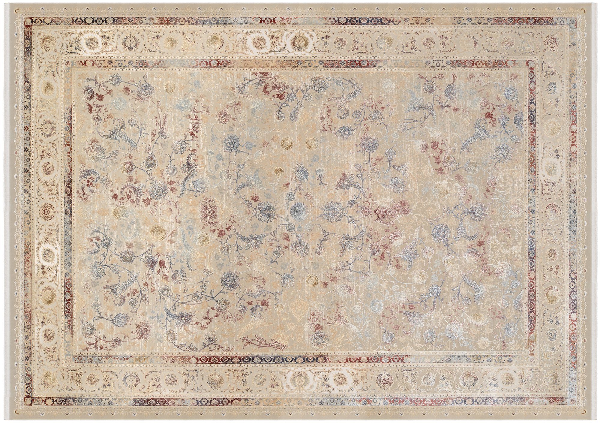 OCI DIE TEPPICHMARKE Teppich MYSTIC LIMITED, rechteckig, Höhe: 7 mm, florale Muster in 3D-Optik, maschinell gewebt, Viskose