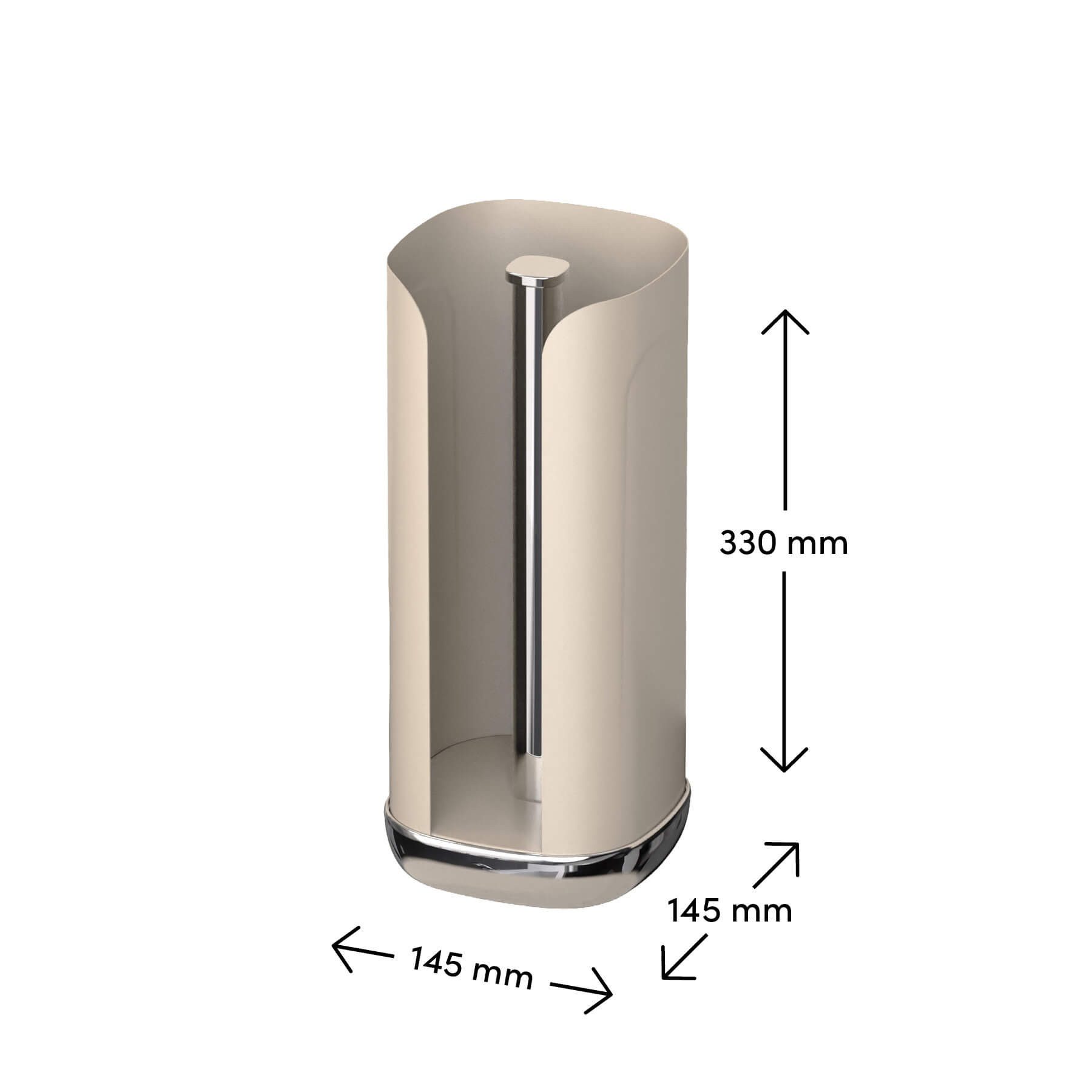 SIEGWERK Küchenrollenhalter SIEGWERK - Rollenhalter CUBO aus Metall