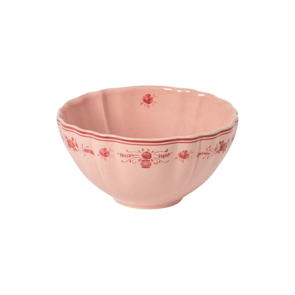 Costa Nova Müslischale Suppenschale Vila, Rosa-Rot. 16 cm, Costa Nova, Keramik, (1-tlg), ⌀ ca. 16,2 cm, Höhe ca. 8,2 cm, Fassungsvermögen ca. 77 cl