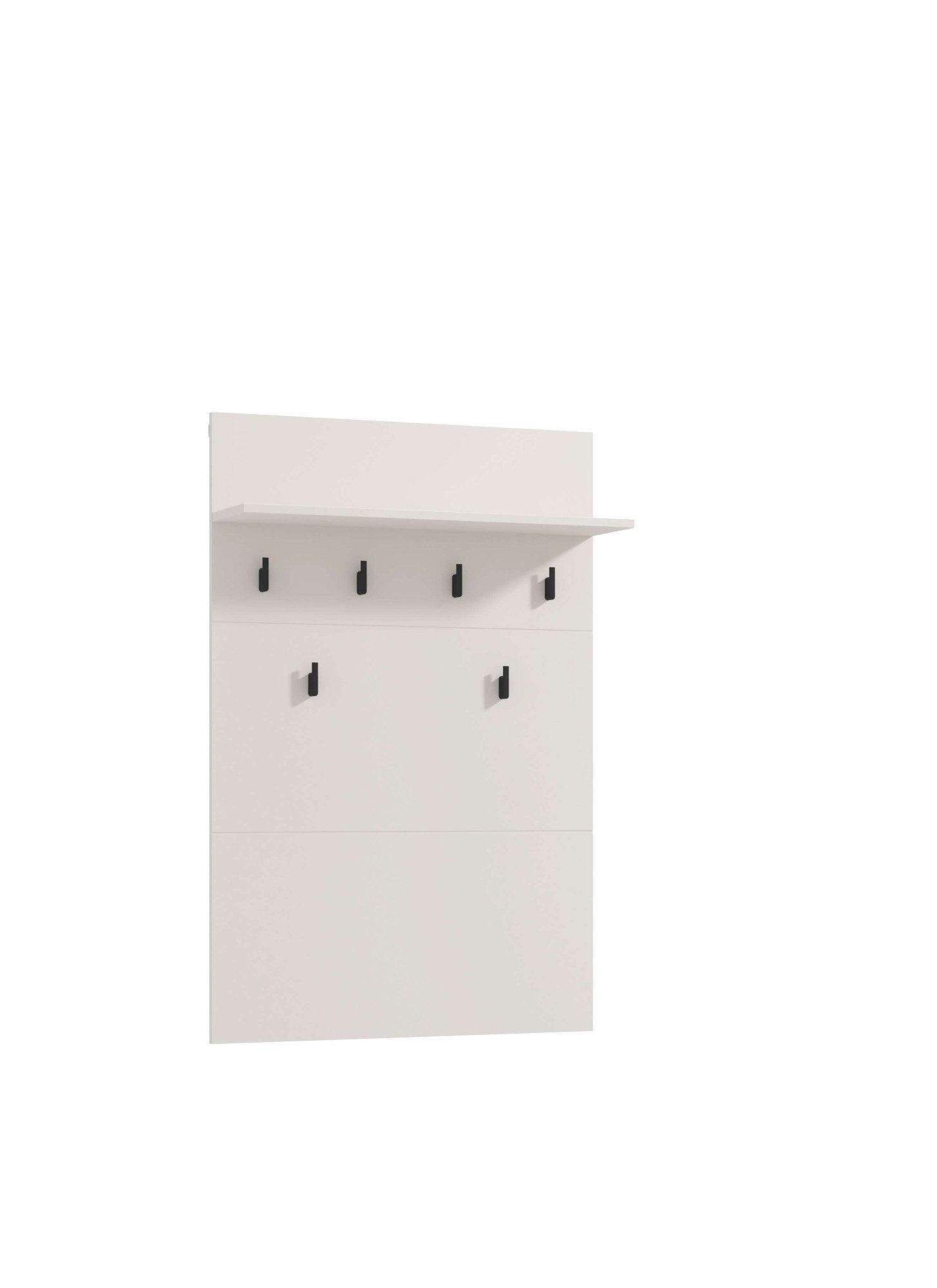Home affaire Garderobenpaneel Rathlin, Wandregal Wandpaneel, Wandgarderobe praktisch & stillvoll, mit 6 Kleiderhaken und Ablage für Accessoires, Breite 77 cm – Bild 3 von 5
