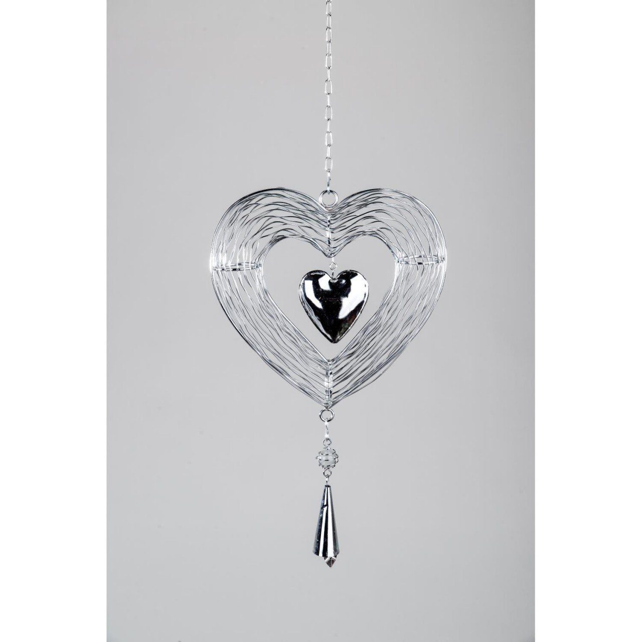 formano Вешалки для украшений Hearts, Silber B:19cm H:19cm Metall