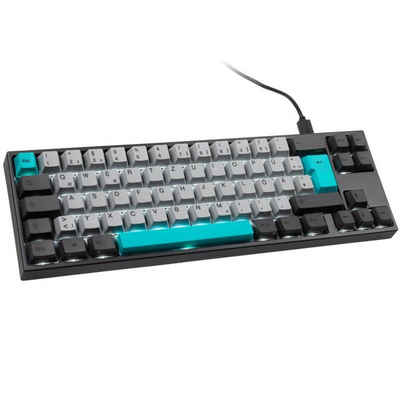 Ducky Miya Pro Moonlight TKL PC/Mac MX-Brown Gaming-Tastatur (weiße LED dunkelgrau)