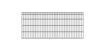 KRAUS Einstabmattenzaun Dino-Trend-Z42, (Set), anthrazit, 80 cm hoch, 5 Elemente für 10 m, 6 Pfosten