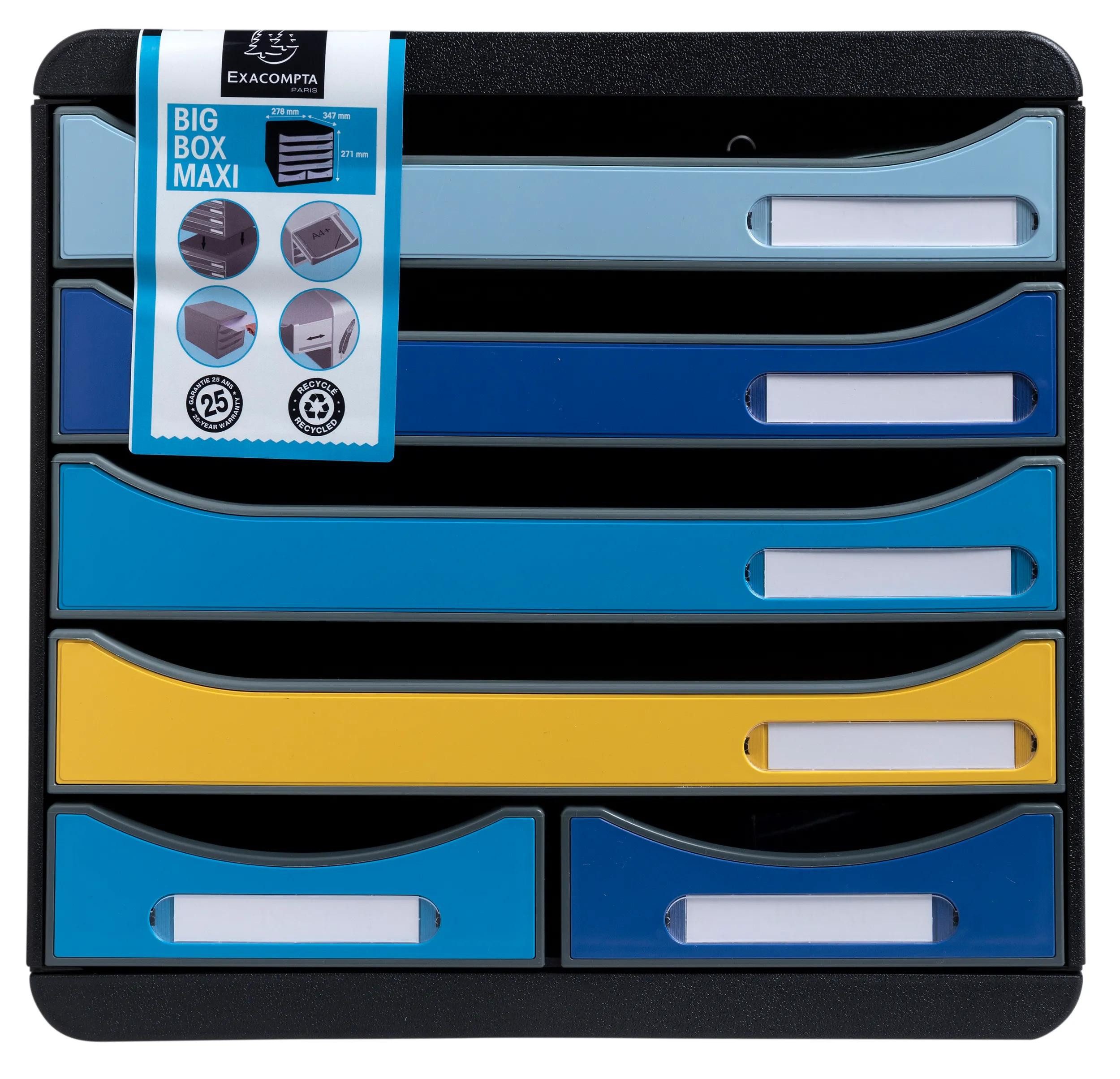 Schubladenbox Schubladenbox BIG BOX MAXI 6 offene Schubladen sortiert 3124202D