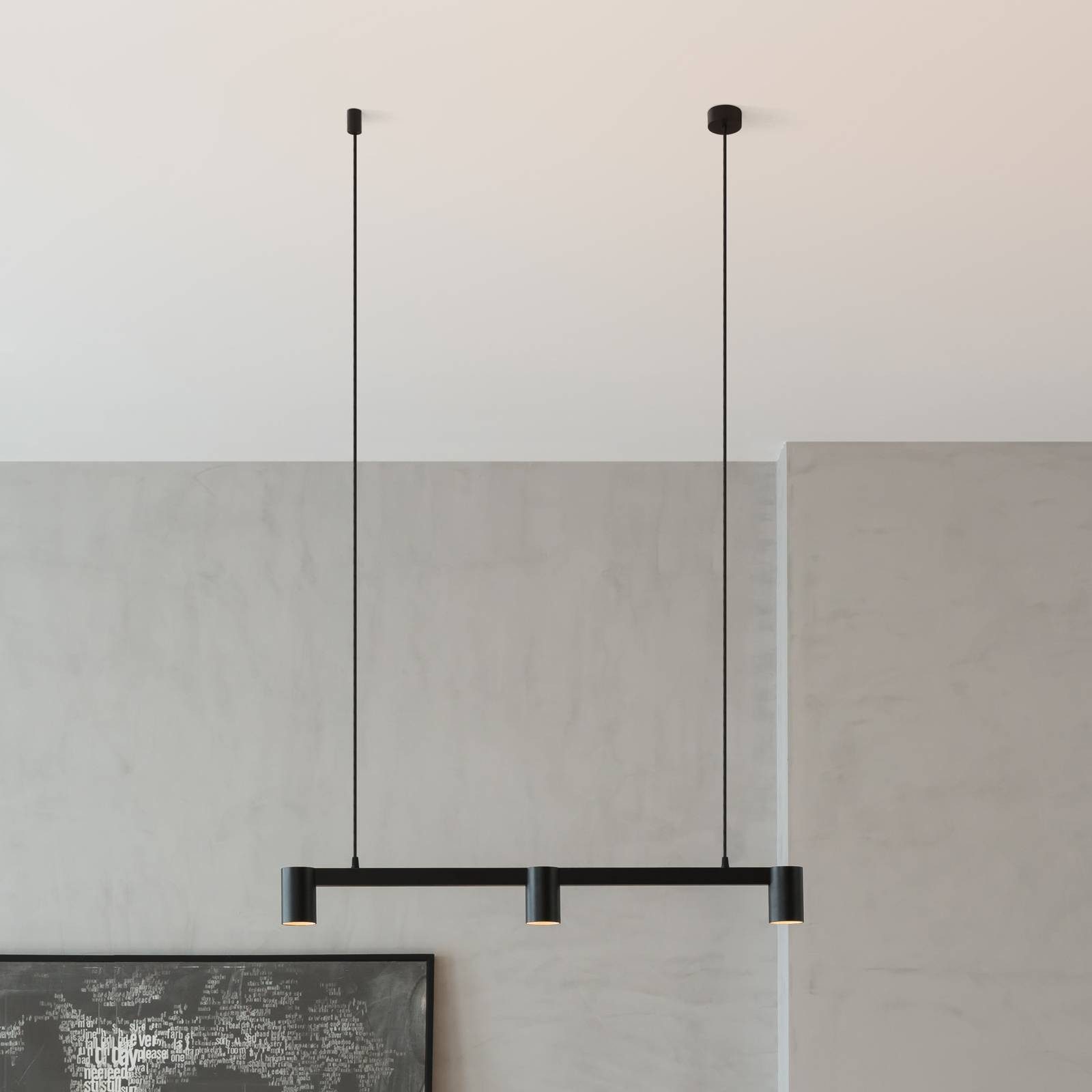 Arcchio Hängeleuchte Brinja, Metall, Schwarz IP20, 3 x 10 W LED