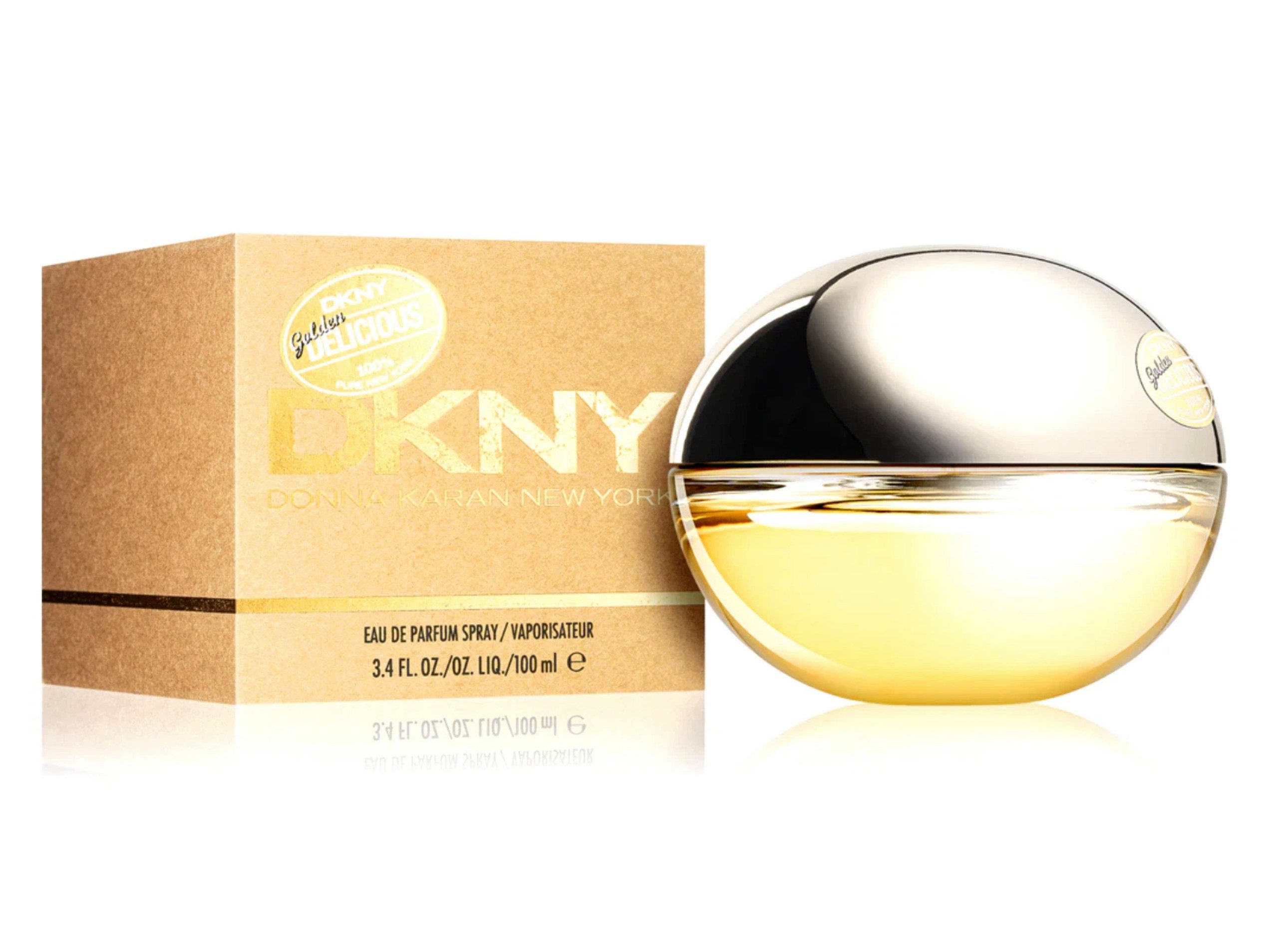 DKNY Eau de Parfum Be Delicious Golden Toilette Spray Duft Edt Versiegelt 100ML, verkörpert pure Eleganz und feminine Wärme