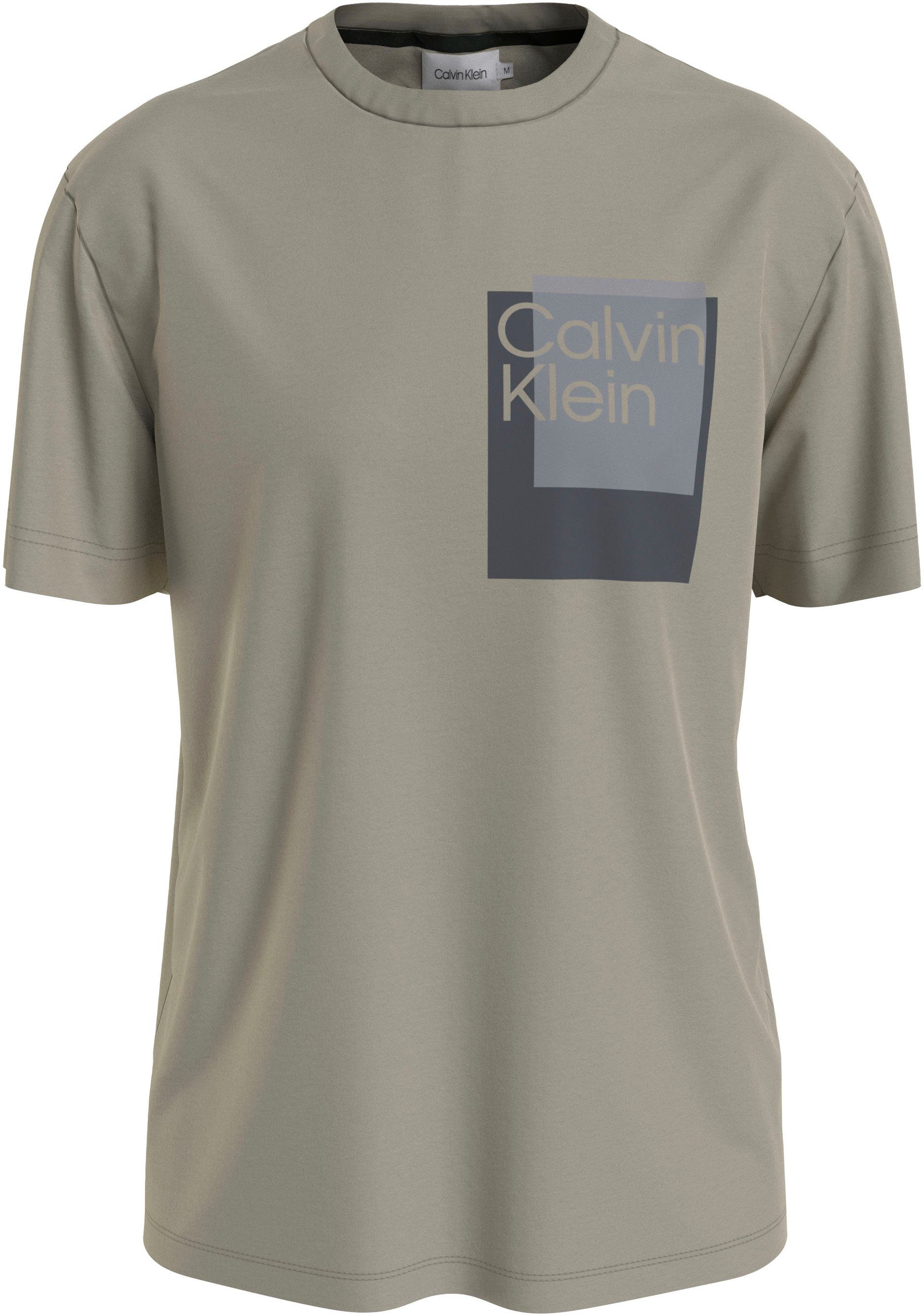 Calvin Klein Big&Tall T-Shirt BT_OVERLAY BOX LOGO T-SHIRT Eucalyptus