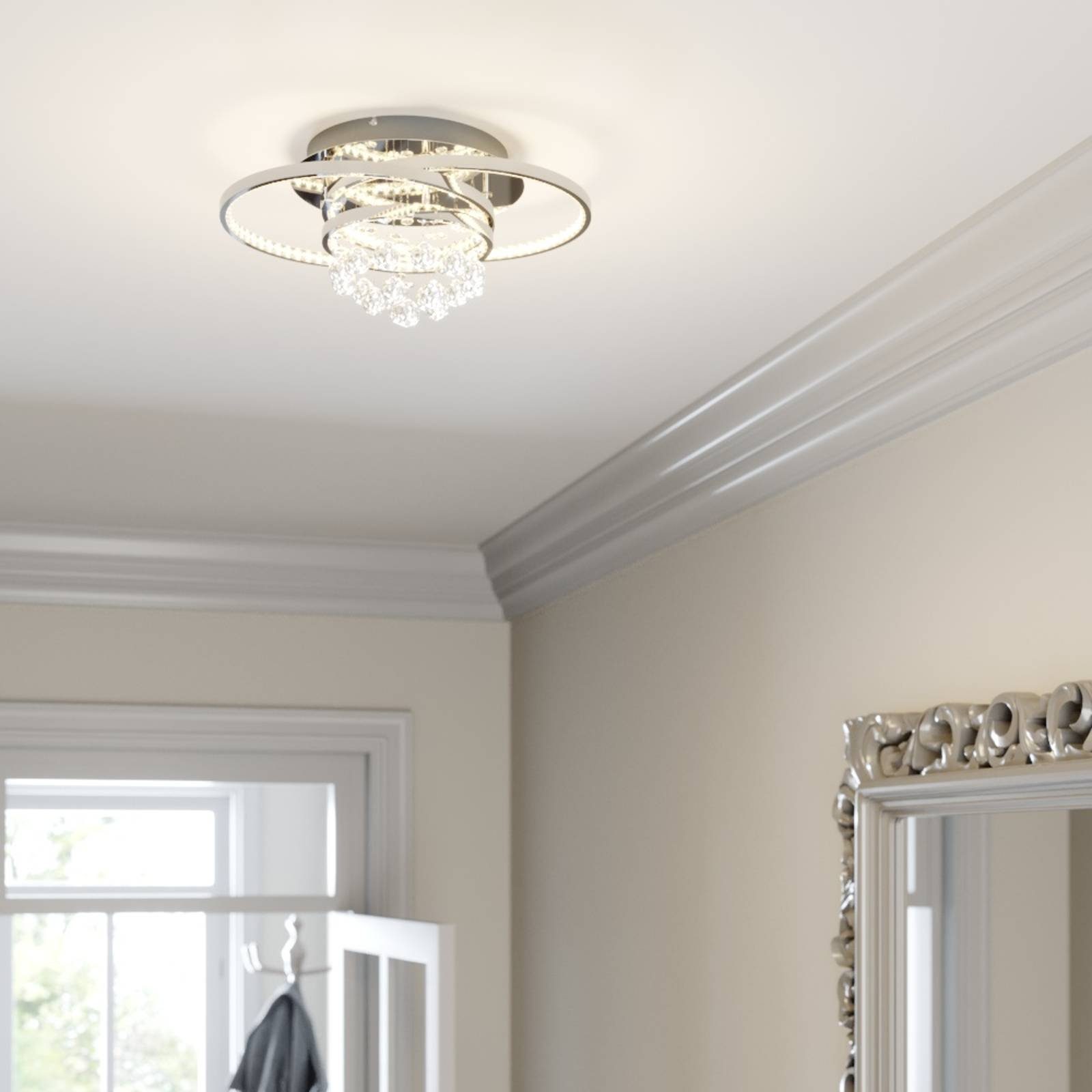 Lucande Deckenleuchten Keely, Enthalten, LED 35 W gesamt, warmweiß