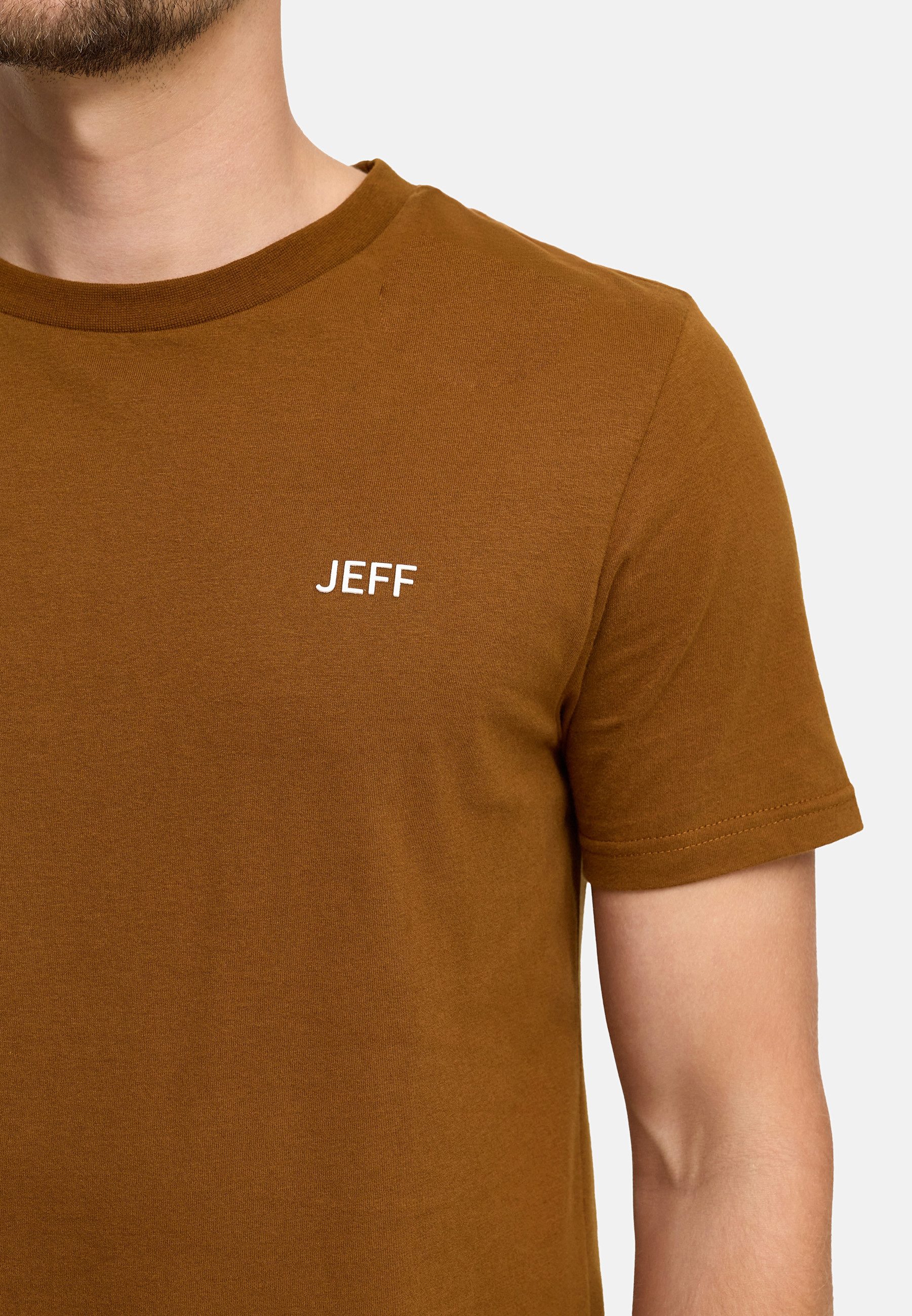 Jeff T-Shirt Herren JFCayson Shirt Tee Herrenshirt aus Baumwolle mit Logo-Detail