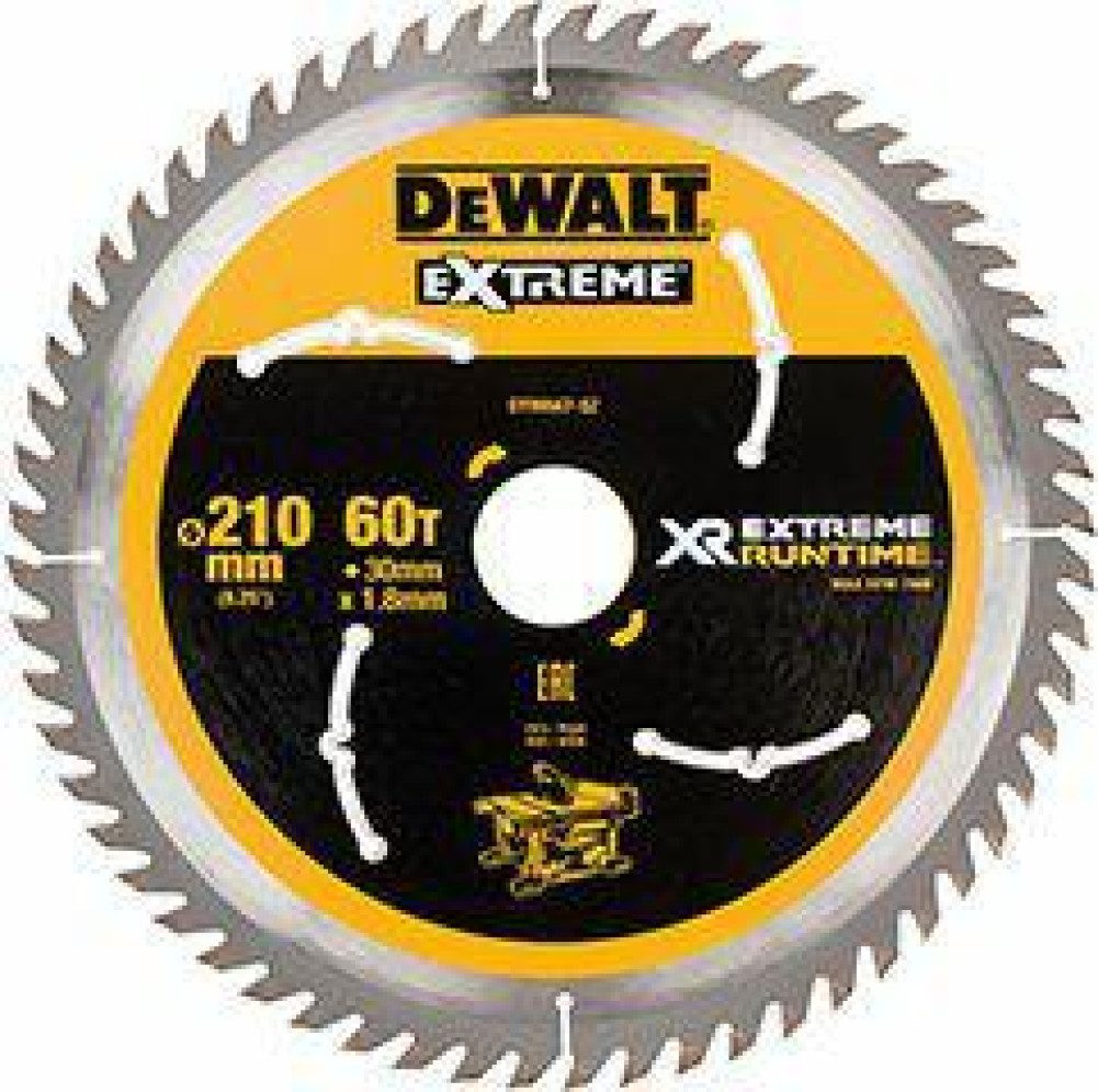 Kreissägeblatt Kreissägeblatt DEWALT 210x30mm 60 Zähne DT99567-QZ