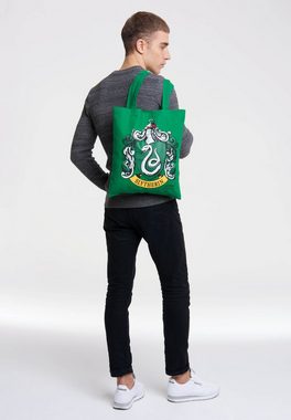 LOGOSHIRT Henkeltasche Harry Potter - Slytherin Logo, mit Slytherin-Motiv