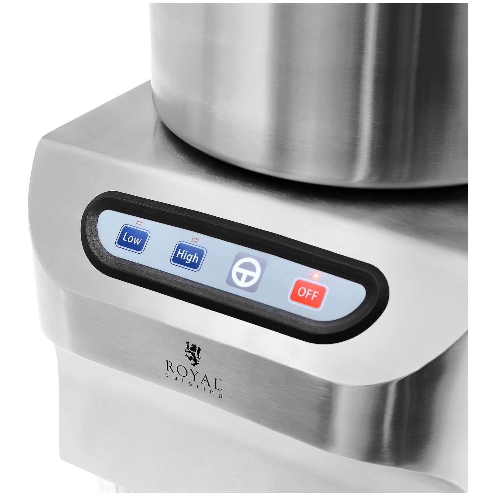 Royal Catering Zerkleinerer Tischkutter 18L Küchencutter Küchenmaschine Gemüseschneider Edelstahl, 2200 W
