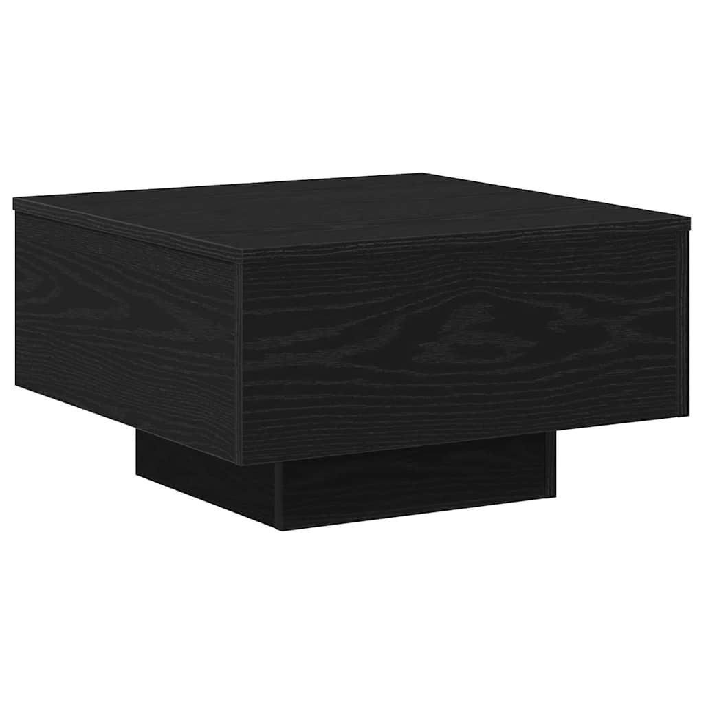 furnicato Couchtisch Moderner 55 x 55 x 31 cm in Schwarz Eichen-Optik (1-St), Stabiler Wohnzimmertisch mit glatter Oberfläche für das Wohnzimmer – Bild 2 von 5