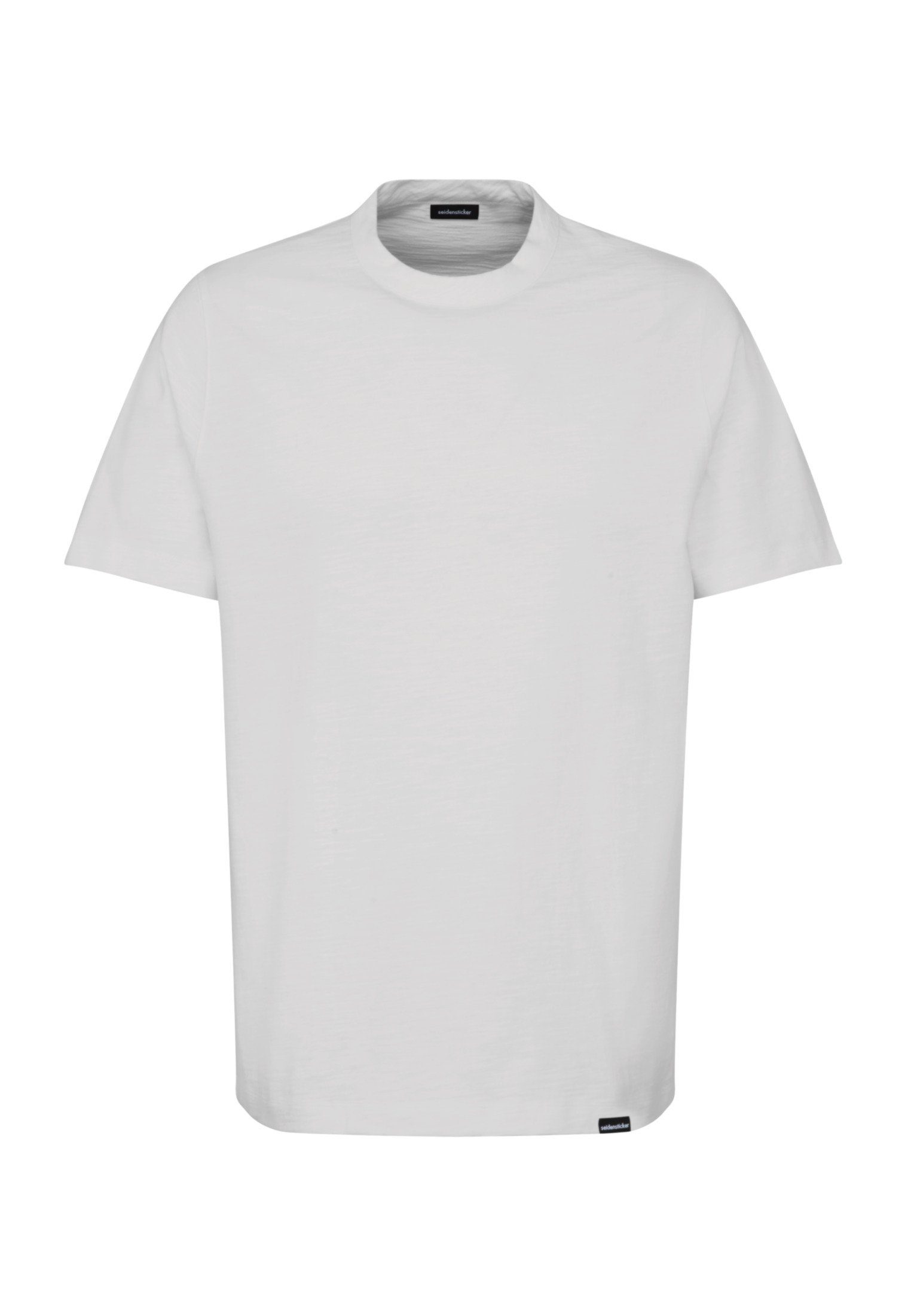 Weiß Regular Uni seidensticker Rundhals T-Shirt Kurzarm