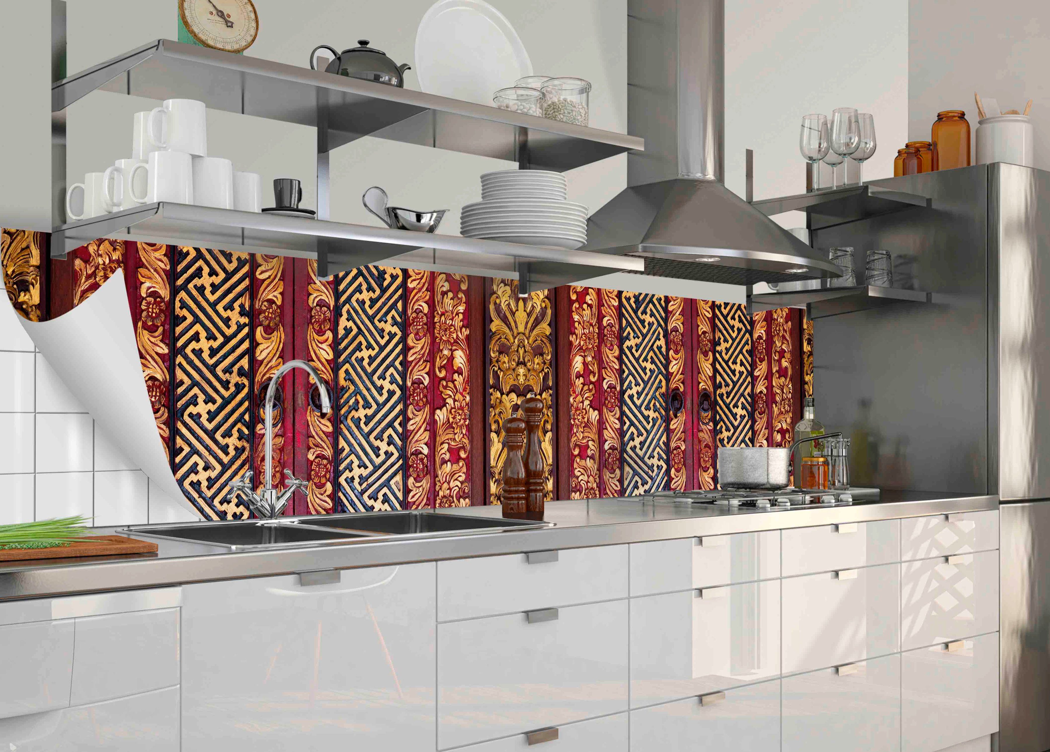 fixy und flexible Kari, (1-tlg), MySpotti Küchenrückwand-Folie Küchenrückwand selbstklebende