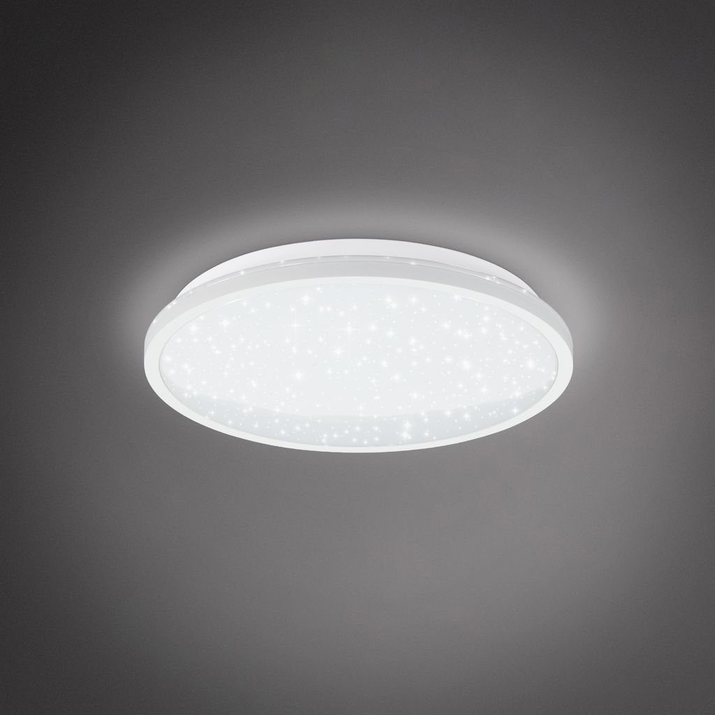 Backlight fest Deckenlampe Sternenhimmel B.K.Licht - LED Licht integriert, 4,2 Neutralweiß, ultraflach Rahmen BKL1517, cm LED indirektes cm 4.000K weißer Deckenleuchte Ø28