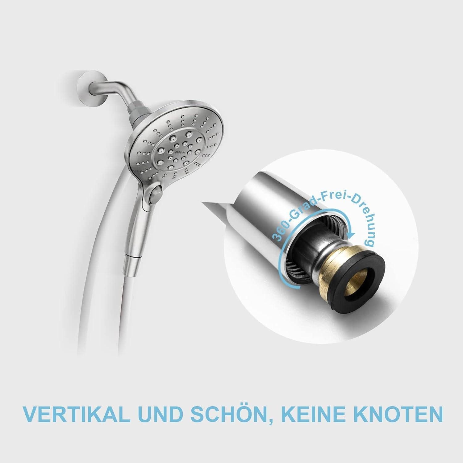 LuxusKollektion Brauseschlauch Brauseschlauch Duschschlauch Hochdruck Badarmaturen Ersatz Weib. 1,6m