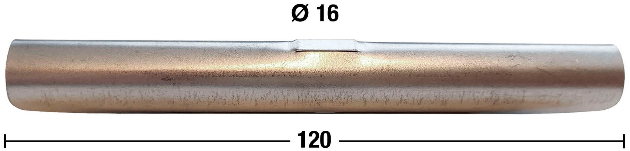 GARESA Stangenverbinder Rundrohr 16mm, (1-tlg), Silberfarben günstig online kaufen