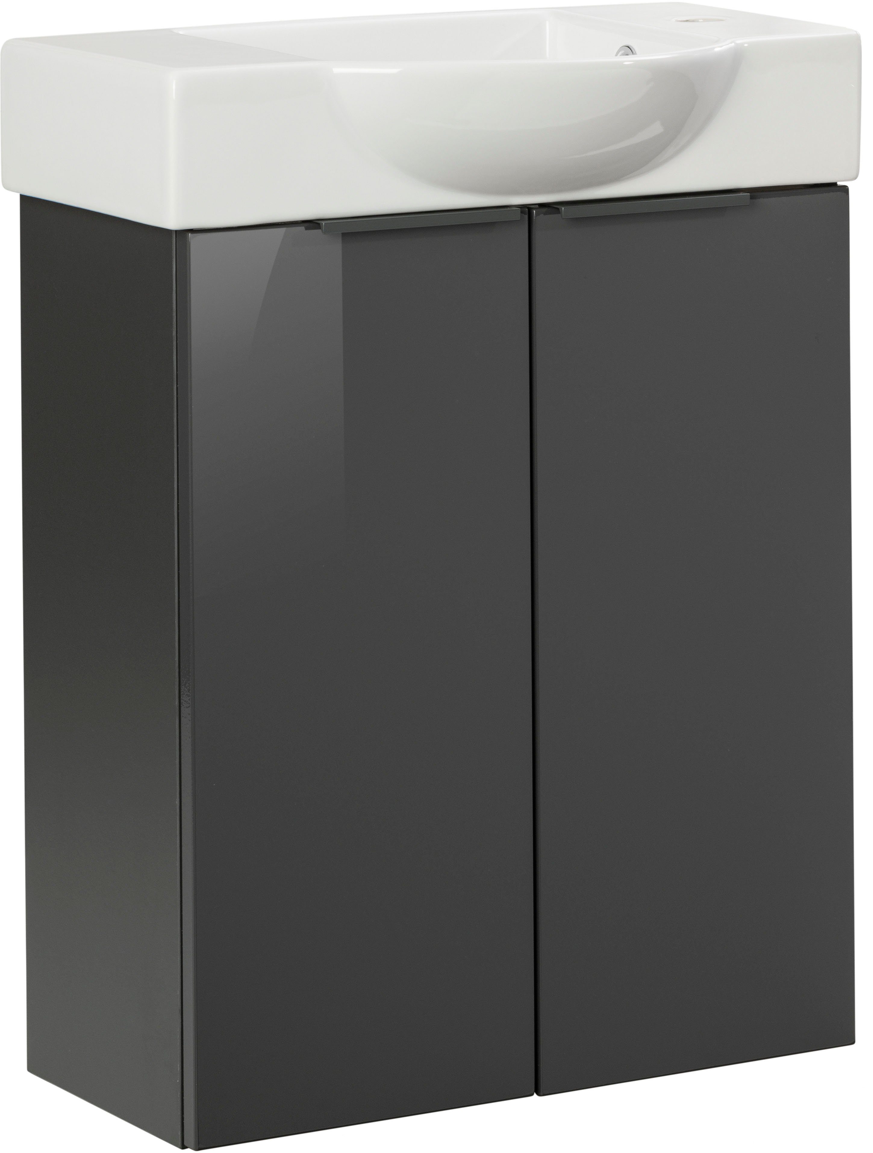 FACKELMANN Waschtisch SBC (Set), bestehend aus Becken und Unterbau, Breite ca. 55 cm
