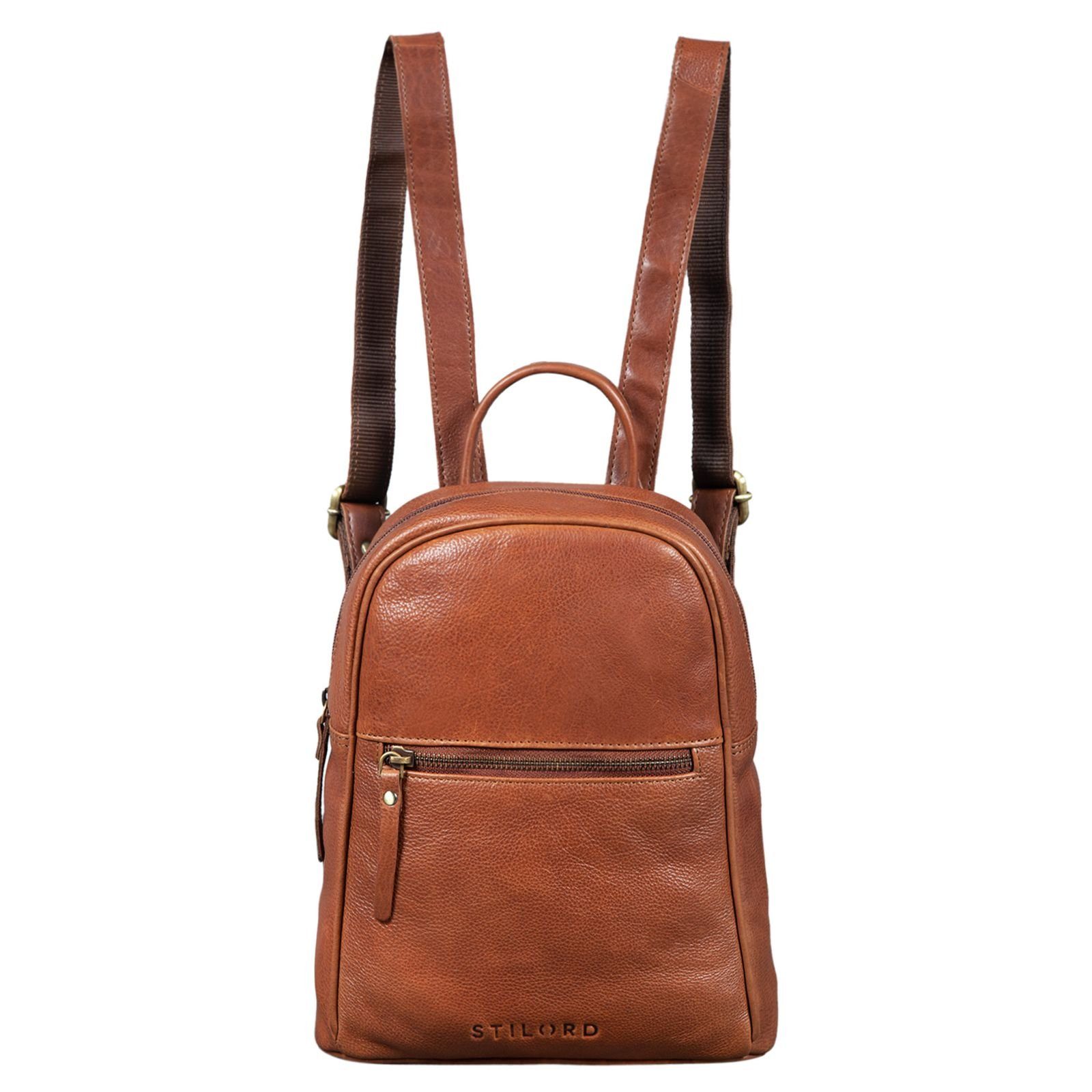 STILORD Cityrucksack "Scarlett" Damen Rucksack Leder Klein