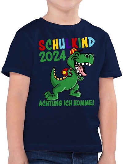 Shirtracer T-Shirt Schulkind 2024 Achtung ich komme! - bunt Einschulung Junge Schulanfang Geschenke