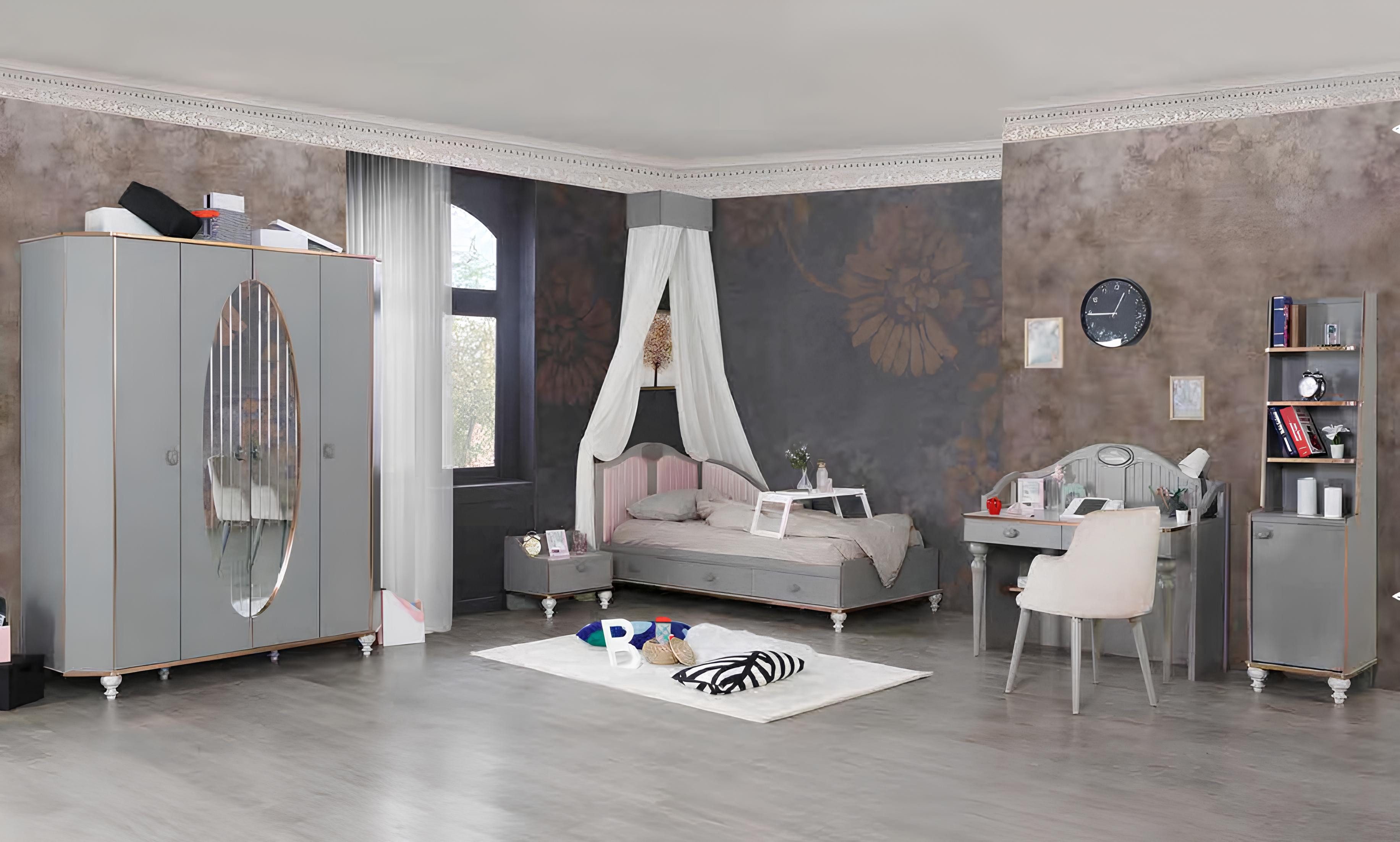 Jugendzimmer-Set Komfortables Jugendzimmer-Set mit Bett und Schreibtisch