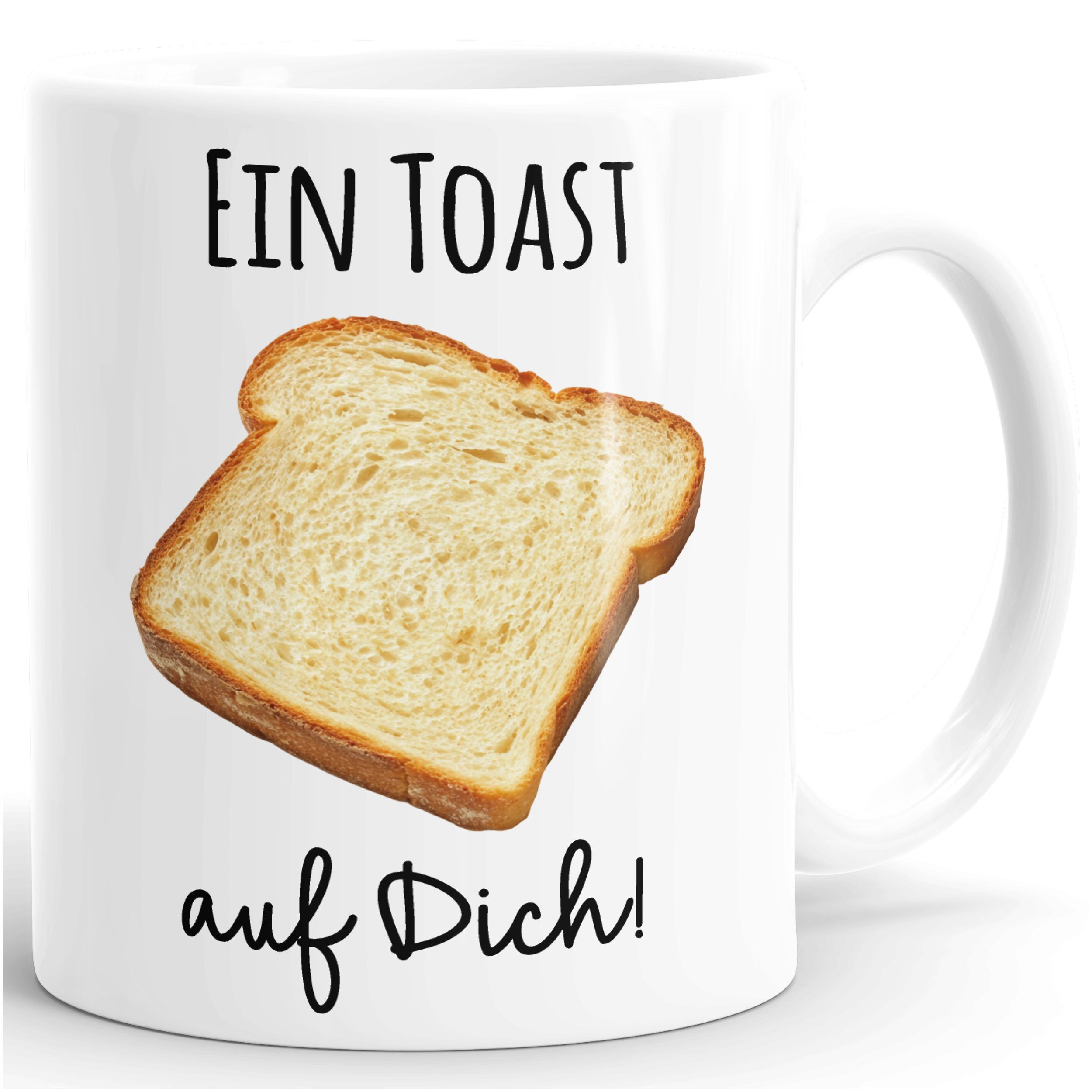 SpecialMe Tasse Tasse Spruch Ein Toast auf dich Geschenkidee Jubiläum Geburtstag, Keramik