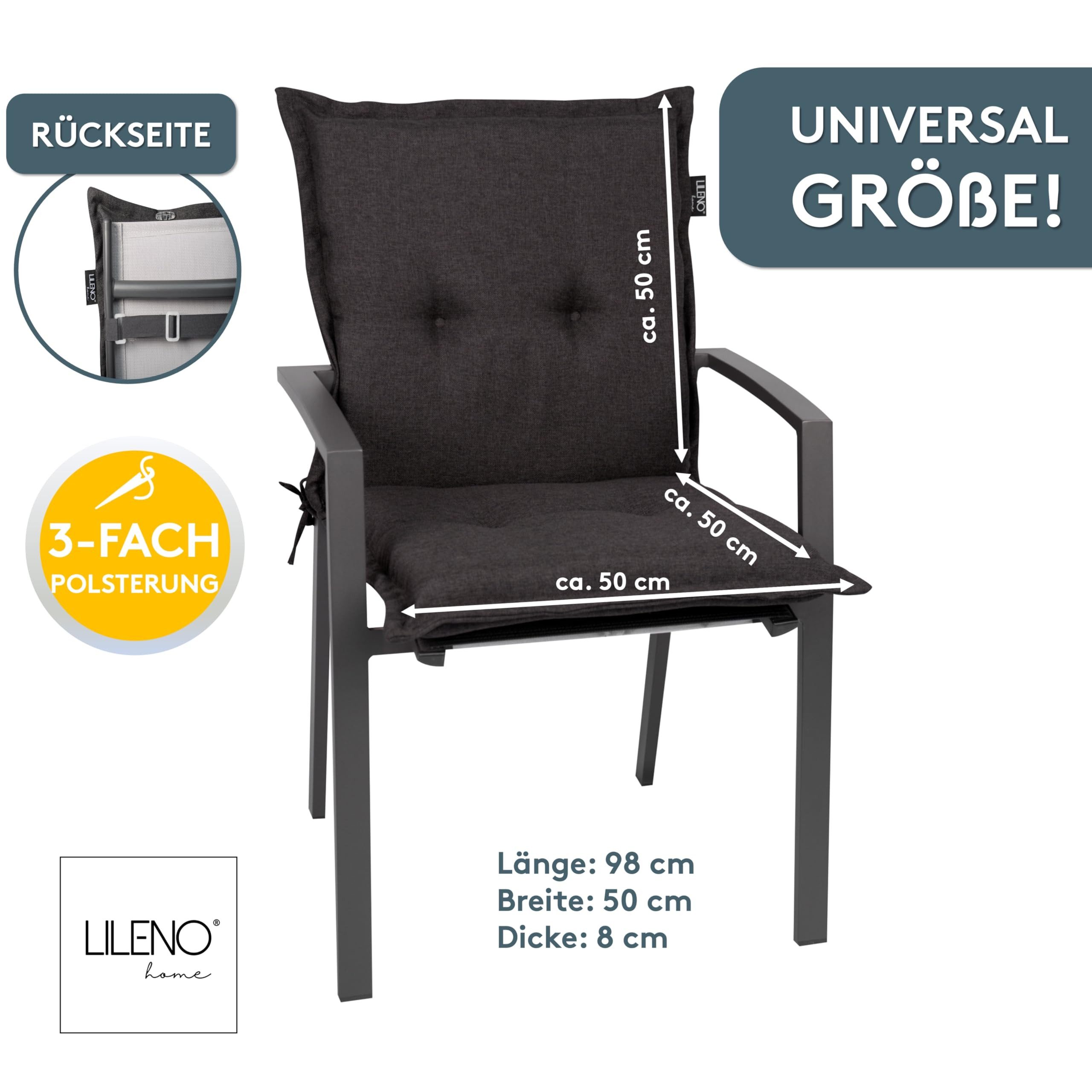 LILENO HOME Polsterauflage Gartenstuhl Niedriglehner Auflage, günstig online kaufen