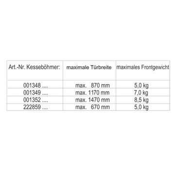 SO-TECH® Möbelbeschlag HSB Kesseböhmer 90 bis 150 cm, breitenanpassbar bis 870 mm