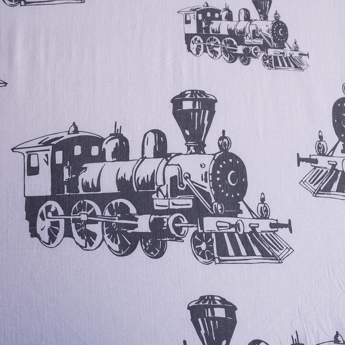 Jerry Fabrics Spannbettlaken Dampflok, Renforcé, (1 Stück)