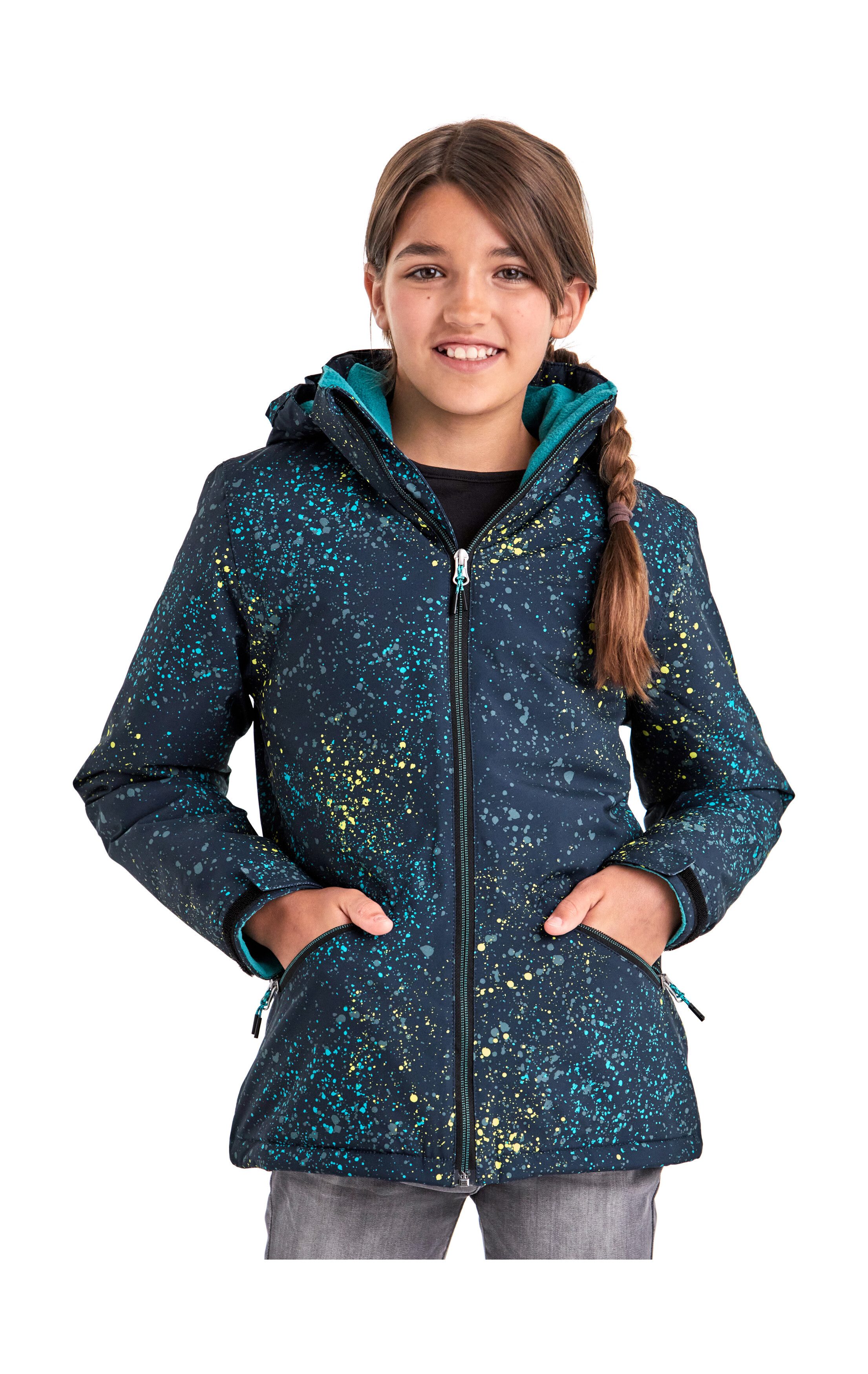 Killtec Outdoorjacke KOW 197 GRLS JCKT Wasserdicht, atmungsaktiv, verstellbar, Fleece-Futter