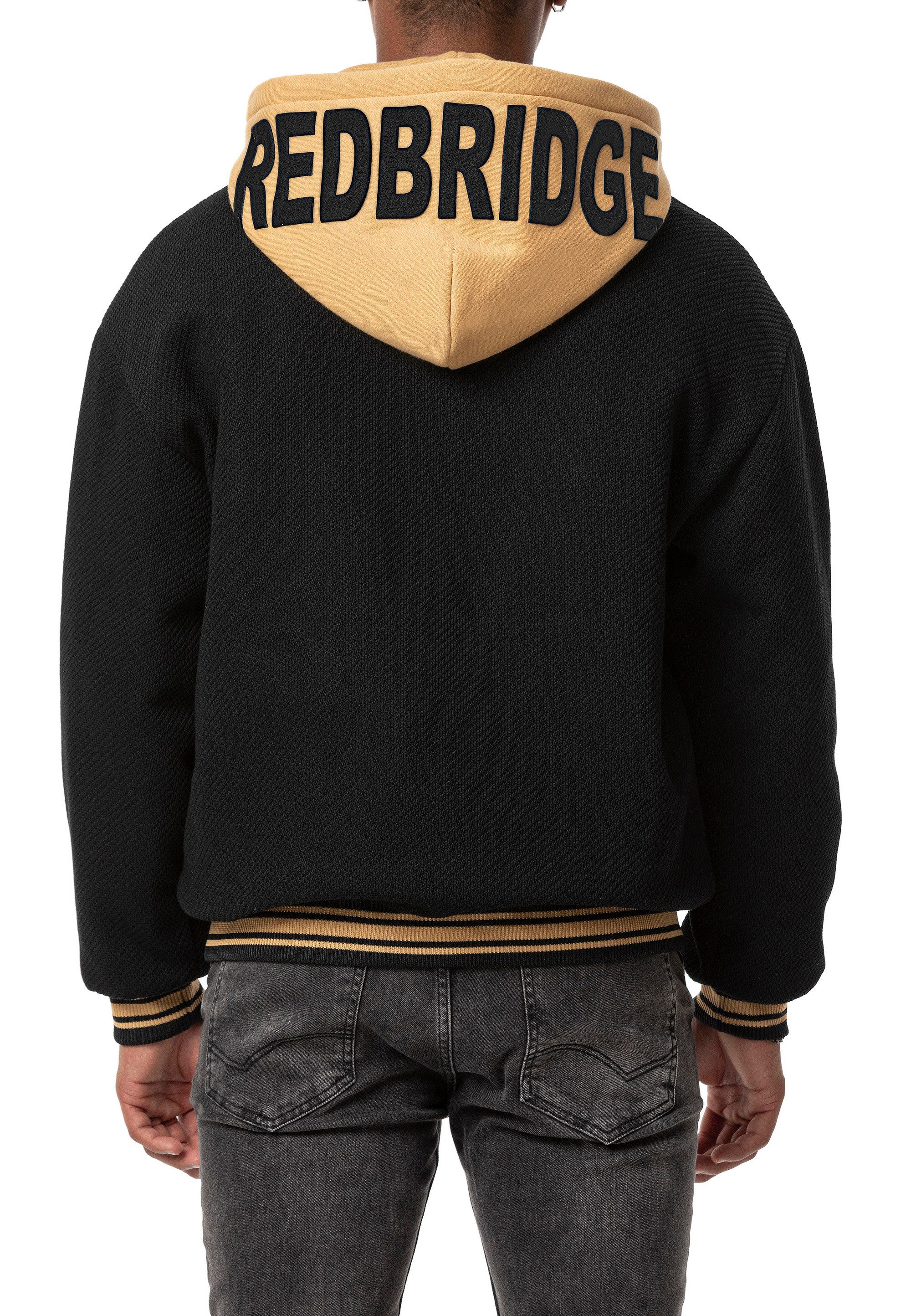 RedBridge Cordjacke mit Kapuze - Sportlicher Stil in hochwertiger Strukturoptik