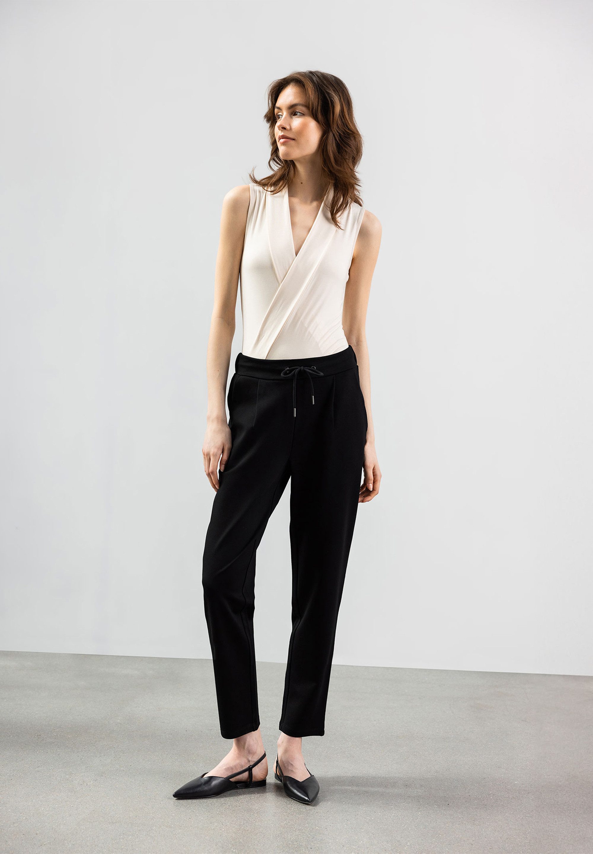 Les Lunes Jogginghose Amyy Eleganter Look, leicht zulaufendes Bein, seitliche Eingrifftaschen