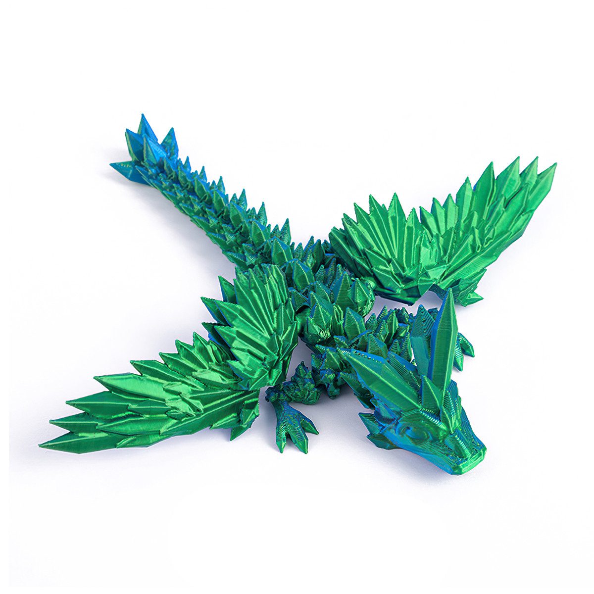 DOPWii Dekofigur Tragbarer 3D-gedruckter Drache, flexibles und stressabbauendes, 3D-gedrucktes Drachenspielzeug