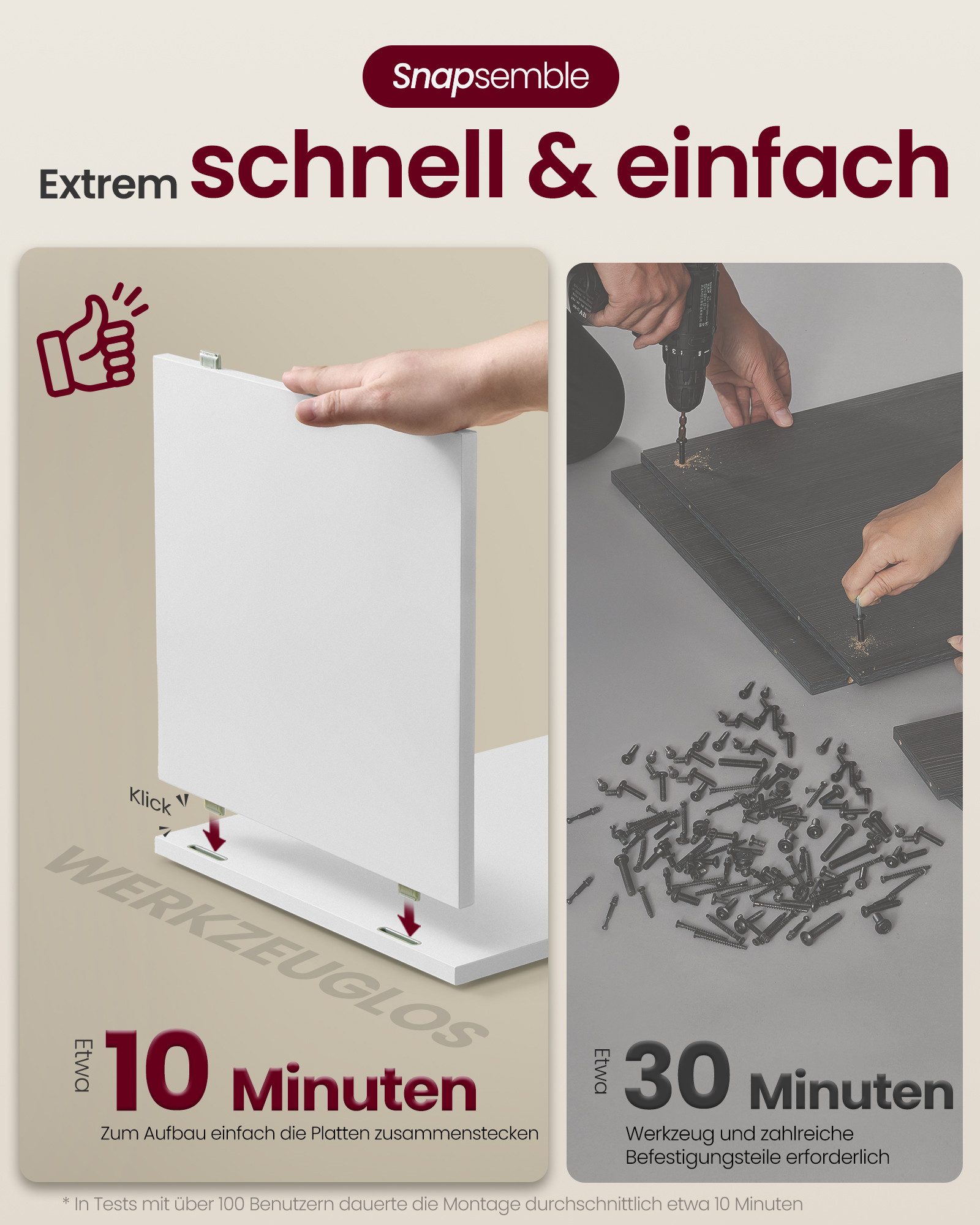 VASAGLE Nachttisch, Beistelltisch mit 3 Ebenen, offene Ablagen, 30 x 35 x 45 cm