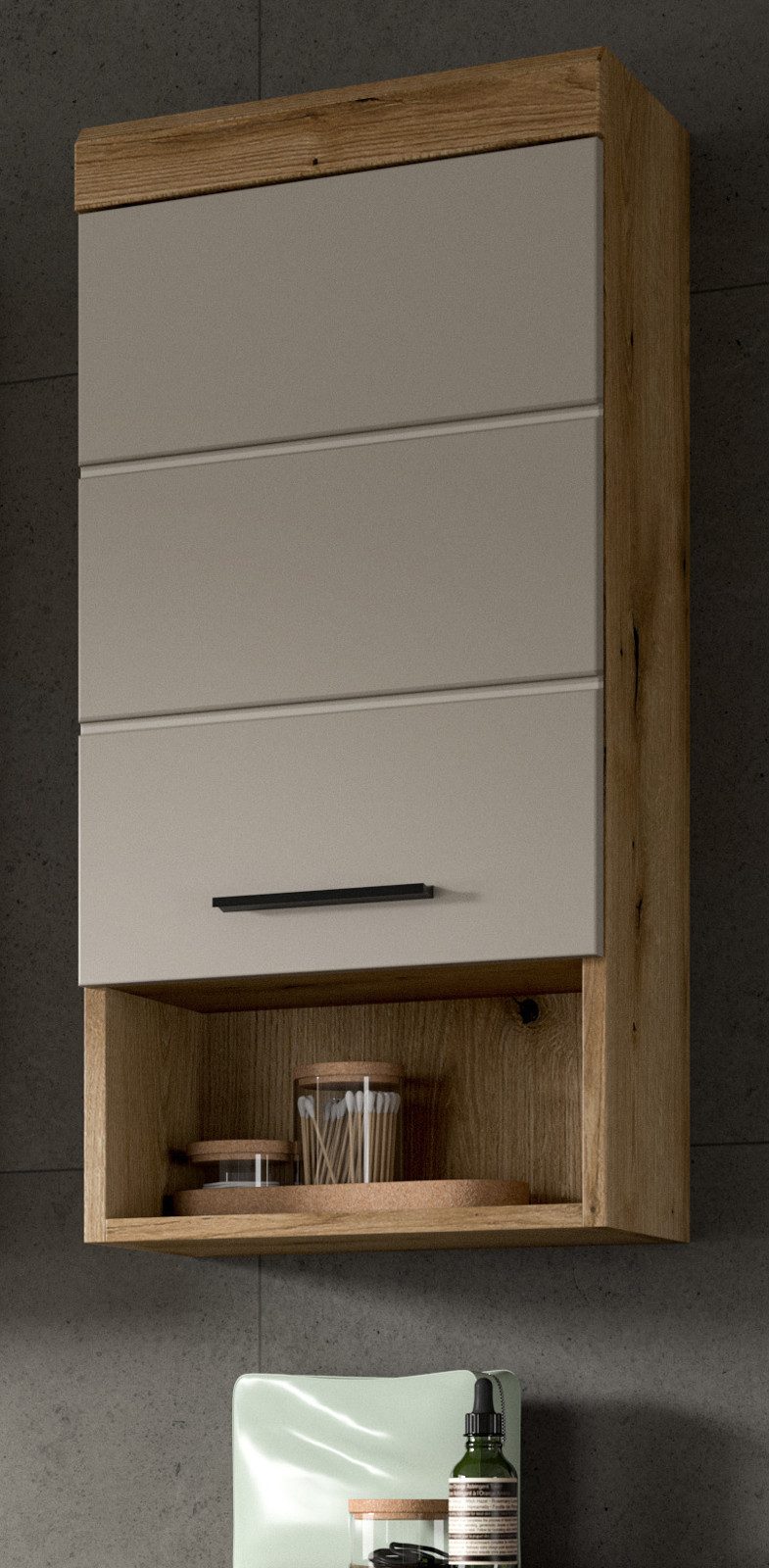 Inn.Furn Hängeschrank Shawn (Badschrank in Eiche und Sand / Kaschmir, 37 x günstig online kaufen