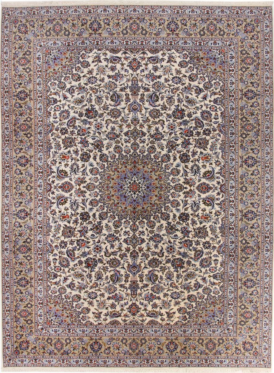 Orientteppich Keshan 304x406 Handgeknüpfter Orientteppich / Perserteppich, Nain Trading, rechteckig, Höhe: 12 mm