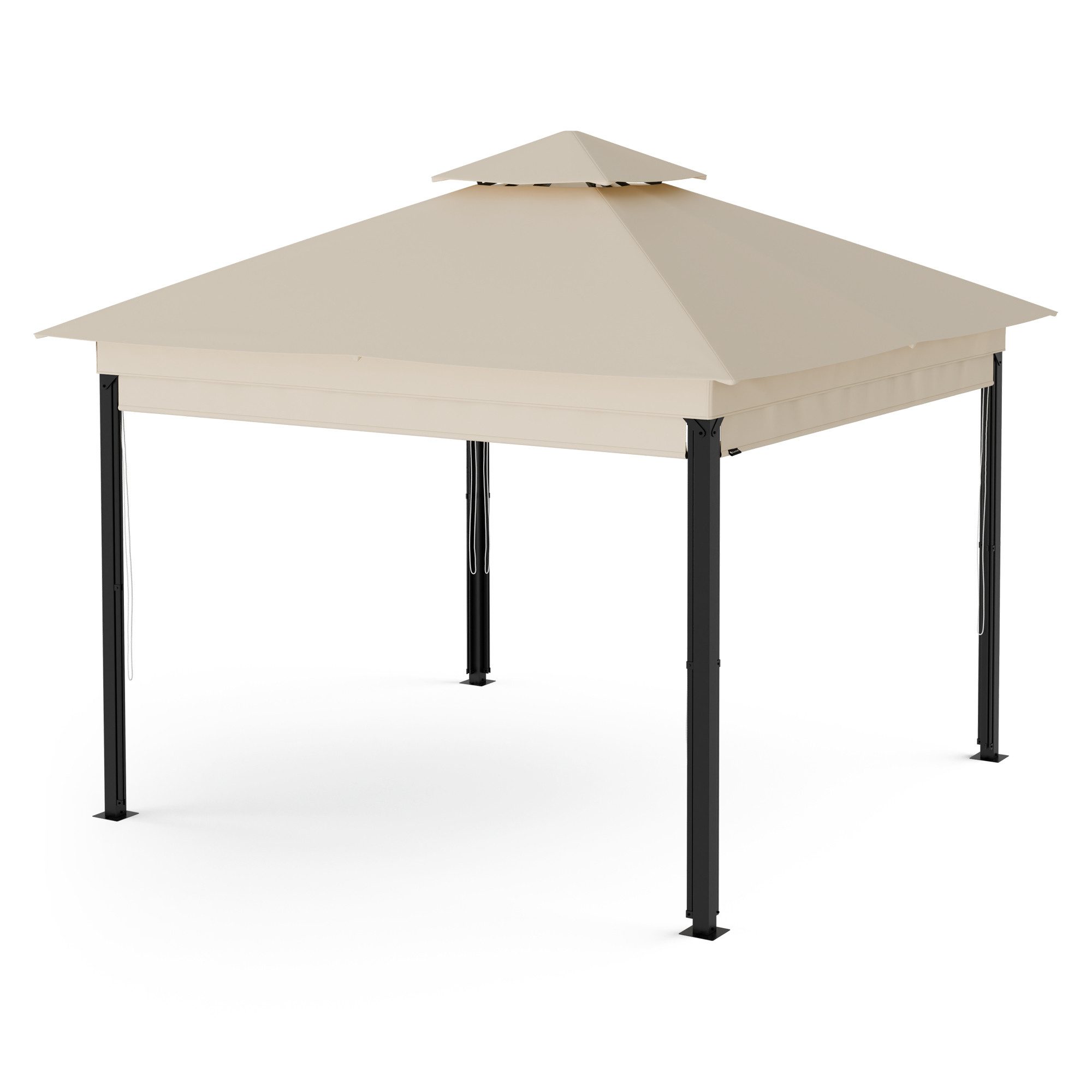 blumfeldt Pavillon Grandezza, (Set), Gartenpavillon Outdoor Garten mit 4 Seitenteilen Stahl 275x297x297 cm